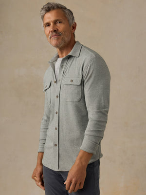 Legend™ Sweater Shirt - Olive Stone Pincheck