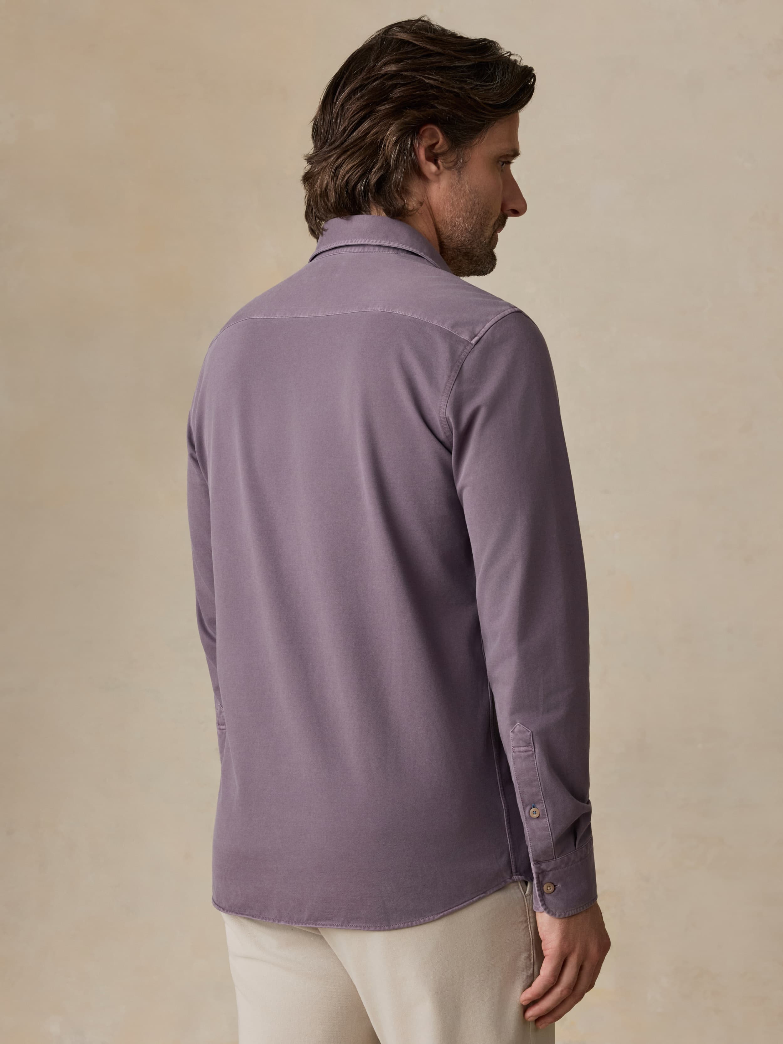 Costa Pique Shirt - Lilac Twilight | Faherty Brand