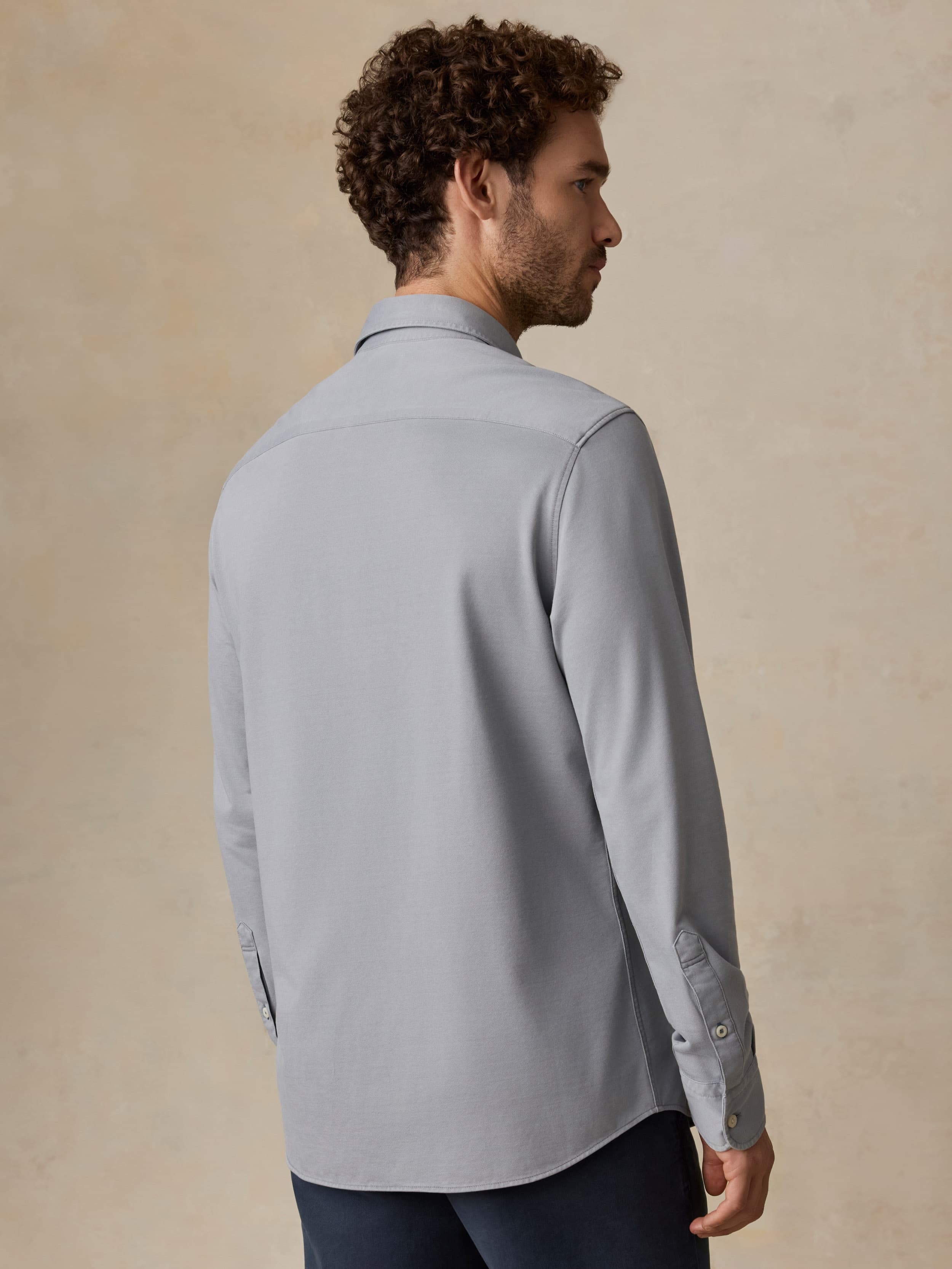 Costa Pique Shirt - Wind Grey | Faherty Brand