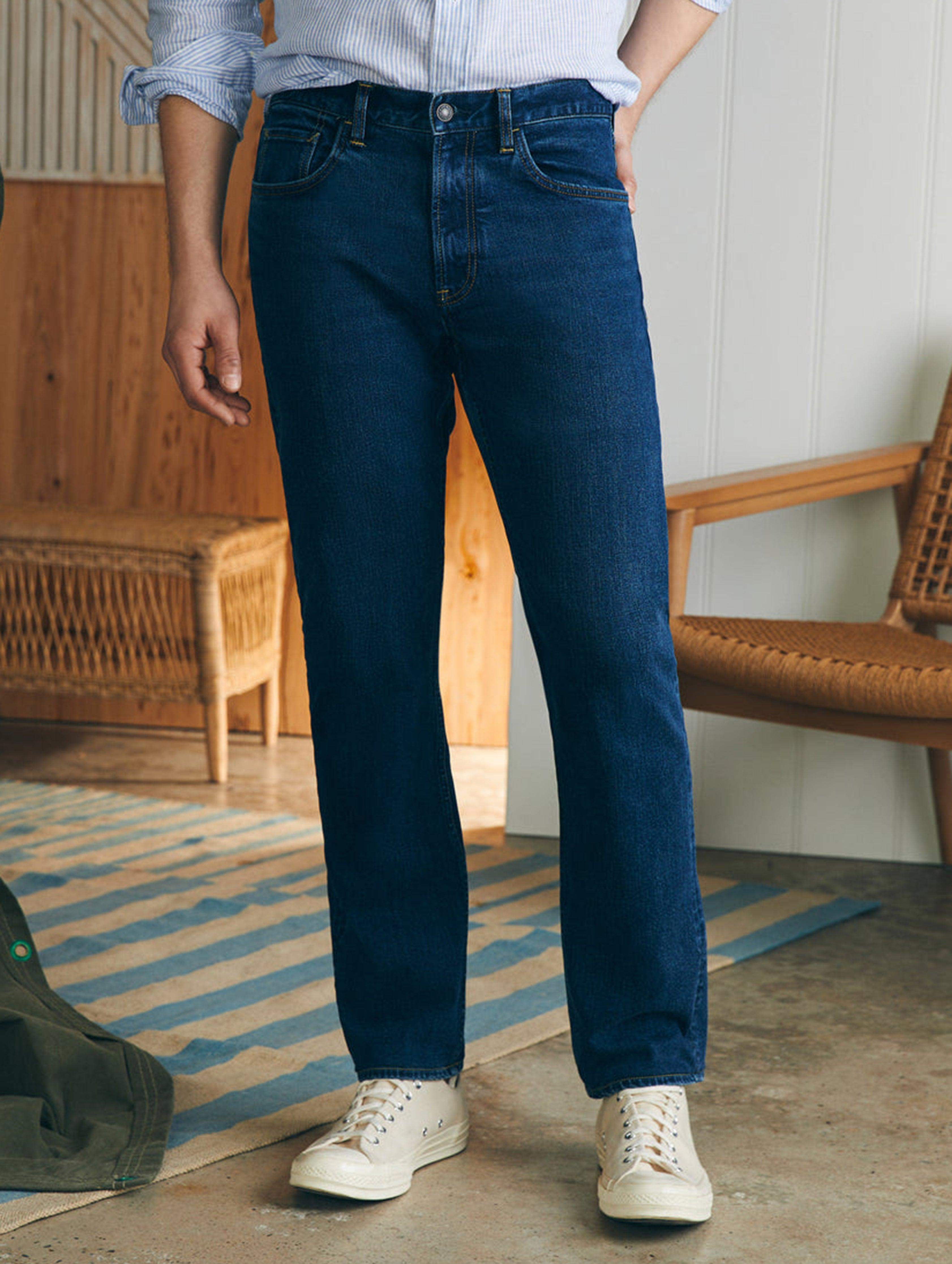 Slim Straight Denim - Cove Point Wash | Faherty Brand