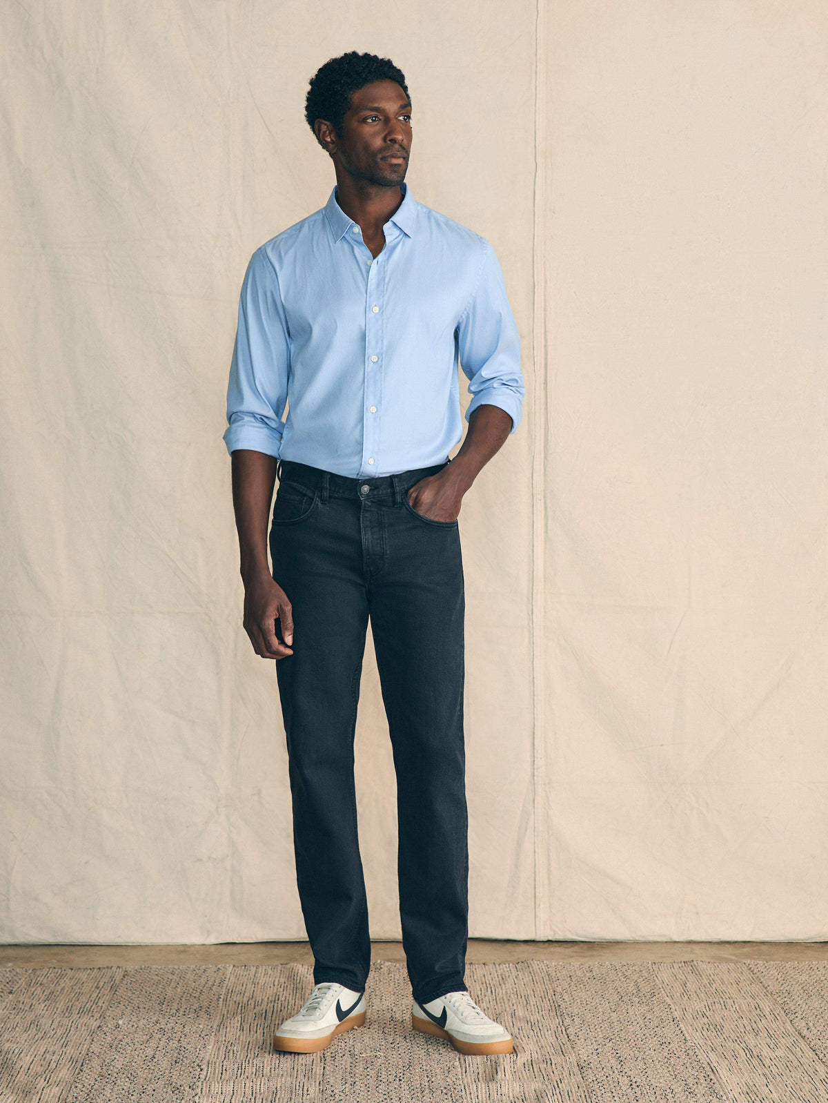  | The Movement Shirt - Atlantic Sky | Faherty Brand, image 3 of 5