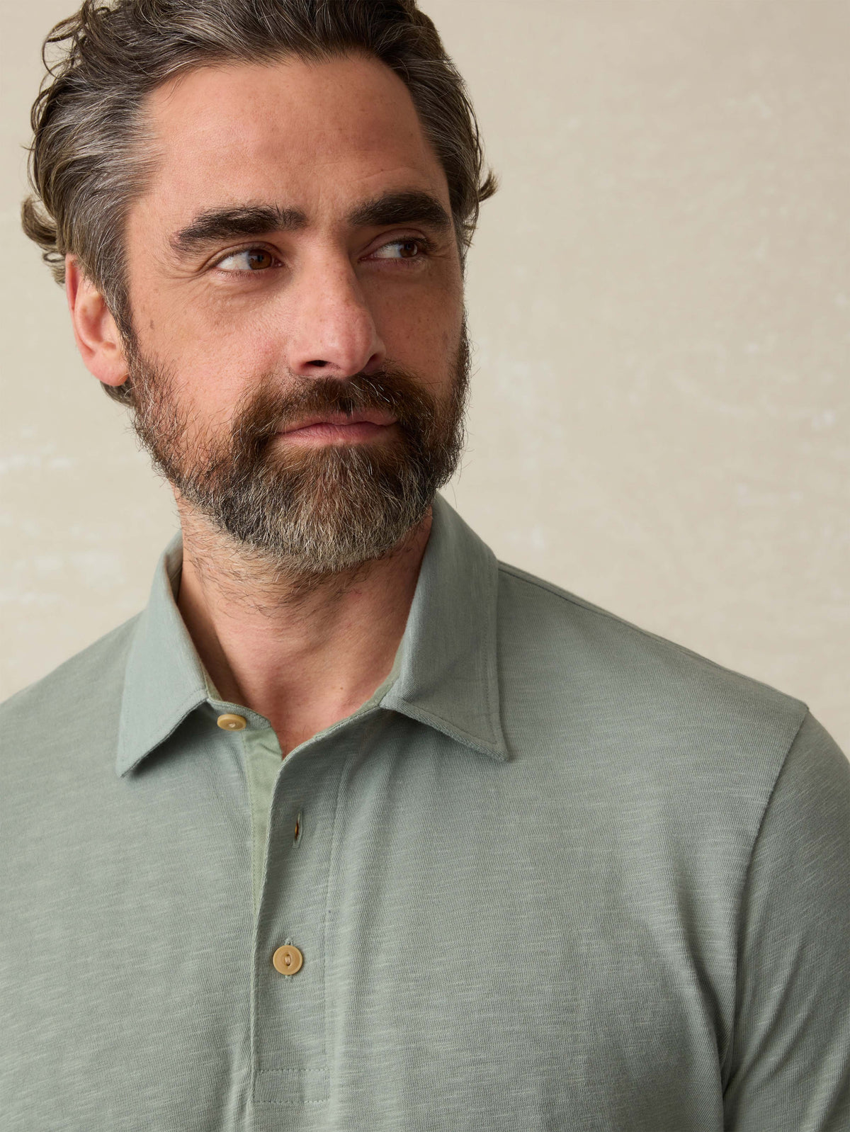  | Sunwashed T-Shirt Polo - Sage Creek | Faherty Brand, image 4 of 5