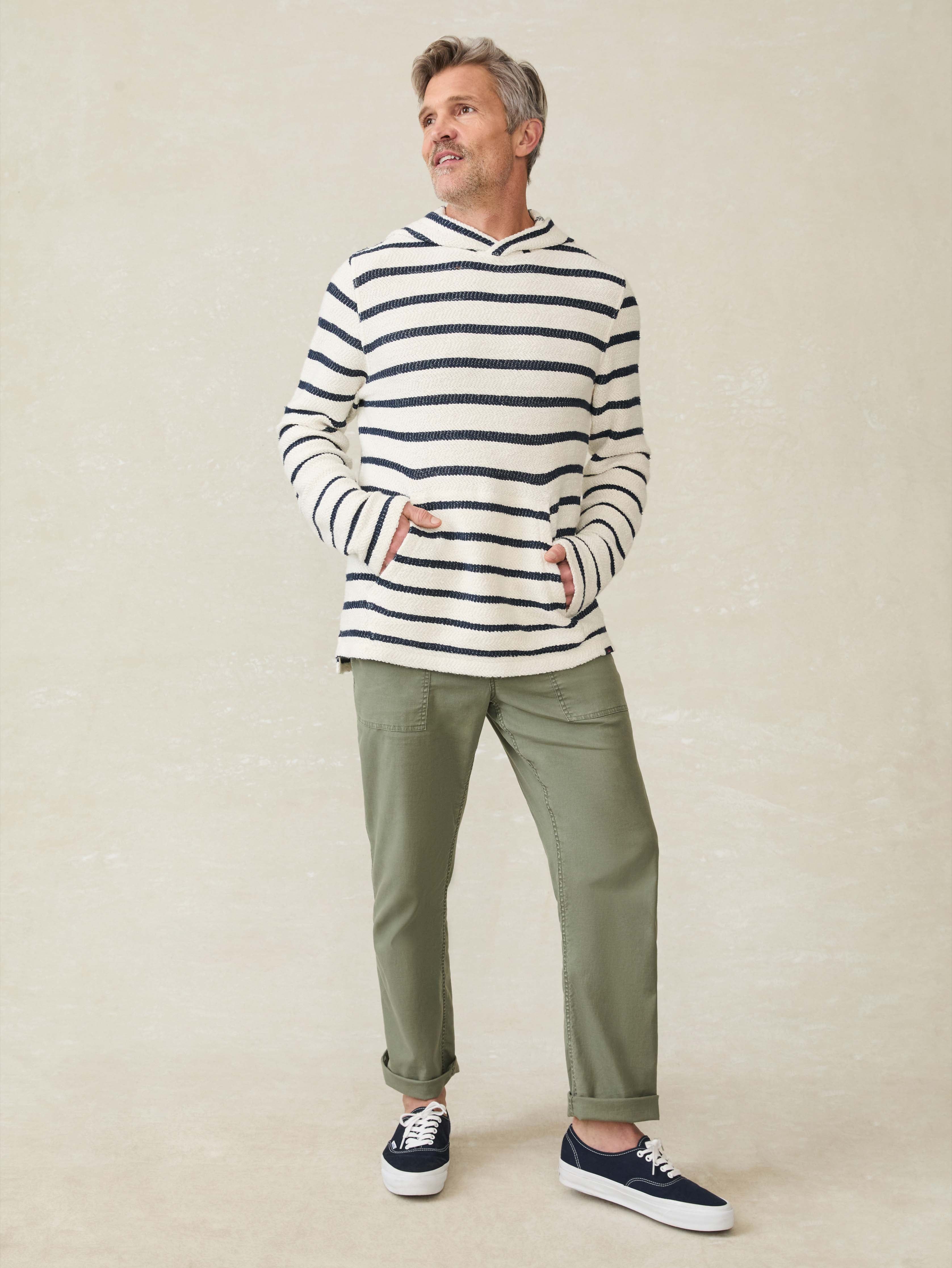 Whitewater Hoodie - Boothbay Stripe | Faherty Brand