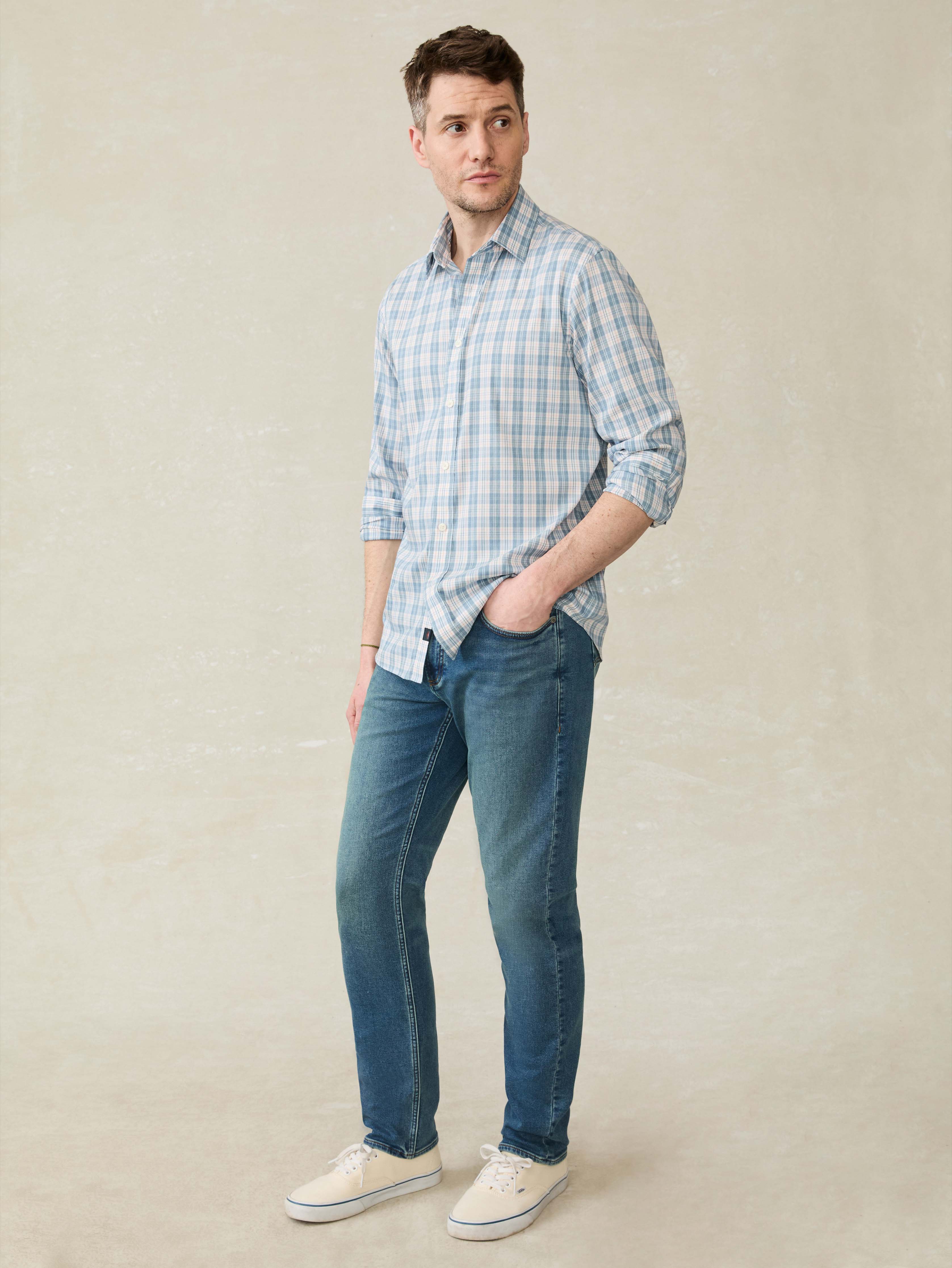 The Movement™ Shirt - Cloud Lake Plaid | Faherty Brand