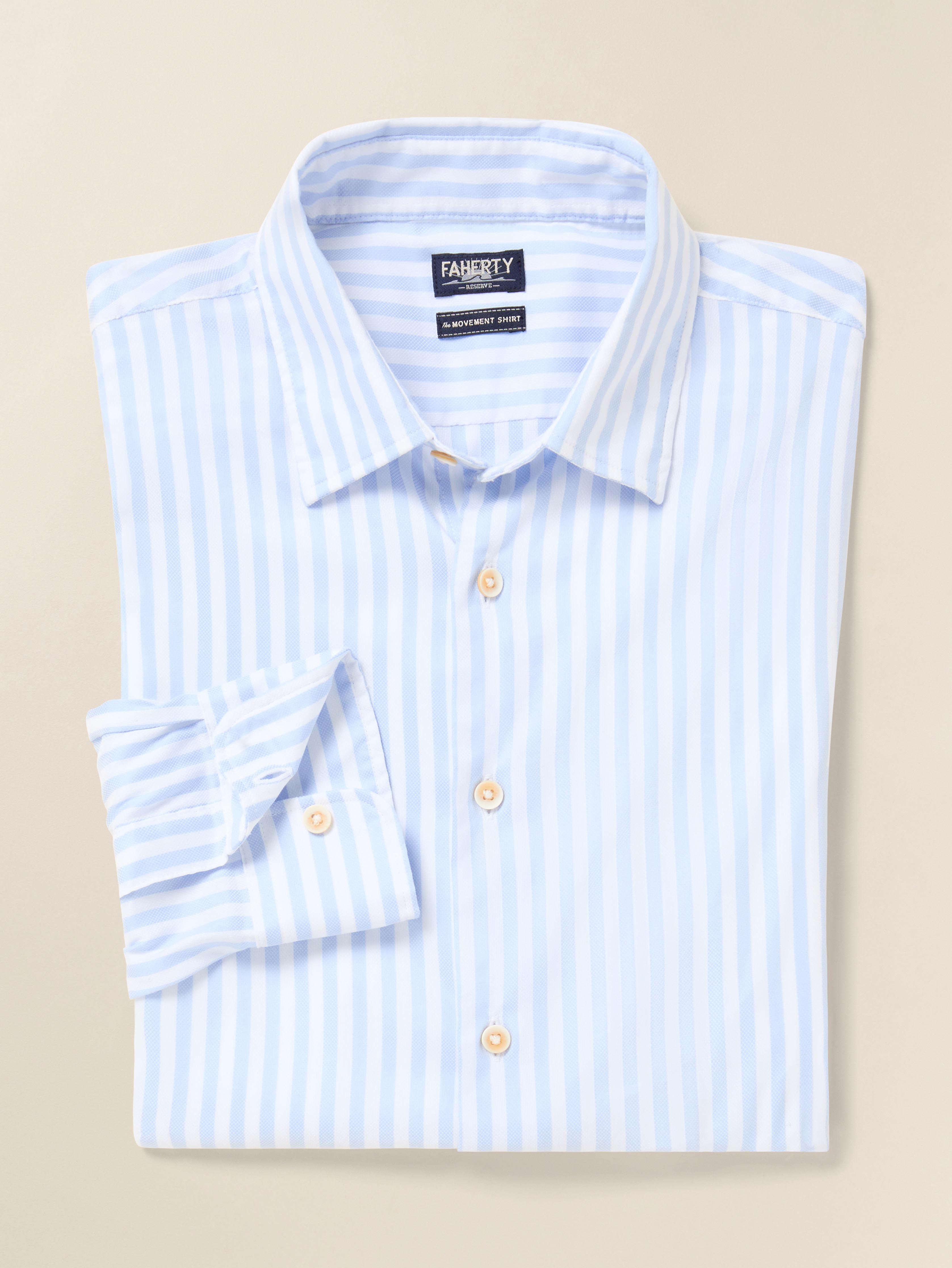 Movement™ Monterey Shirt - Blue Cape Stripe | Faherty Brand
