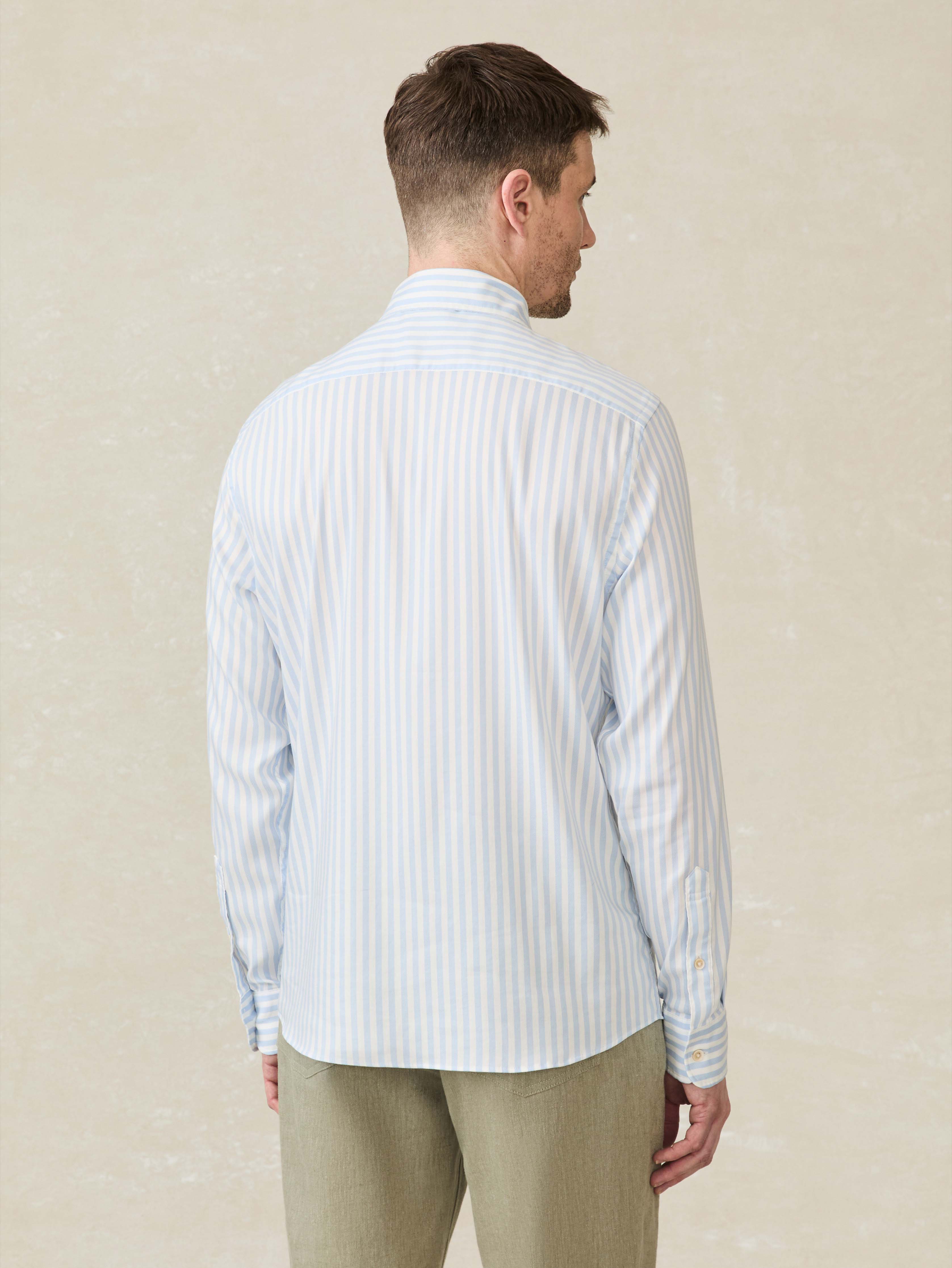 Movement™ Monterey Shirt - Blue Cape Stripe | Faherty Brand