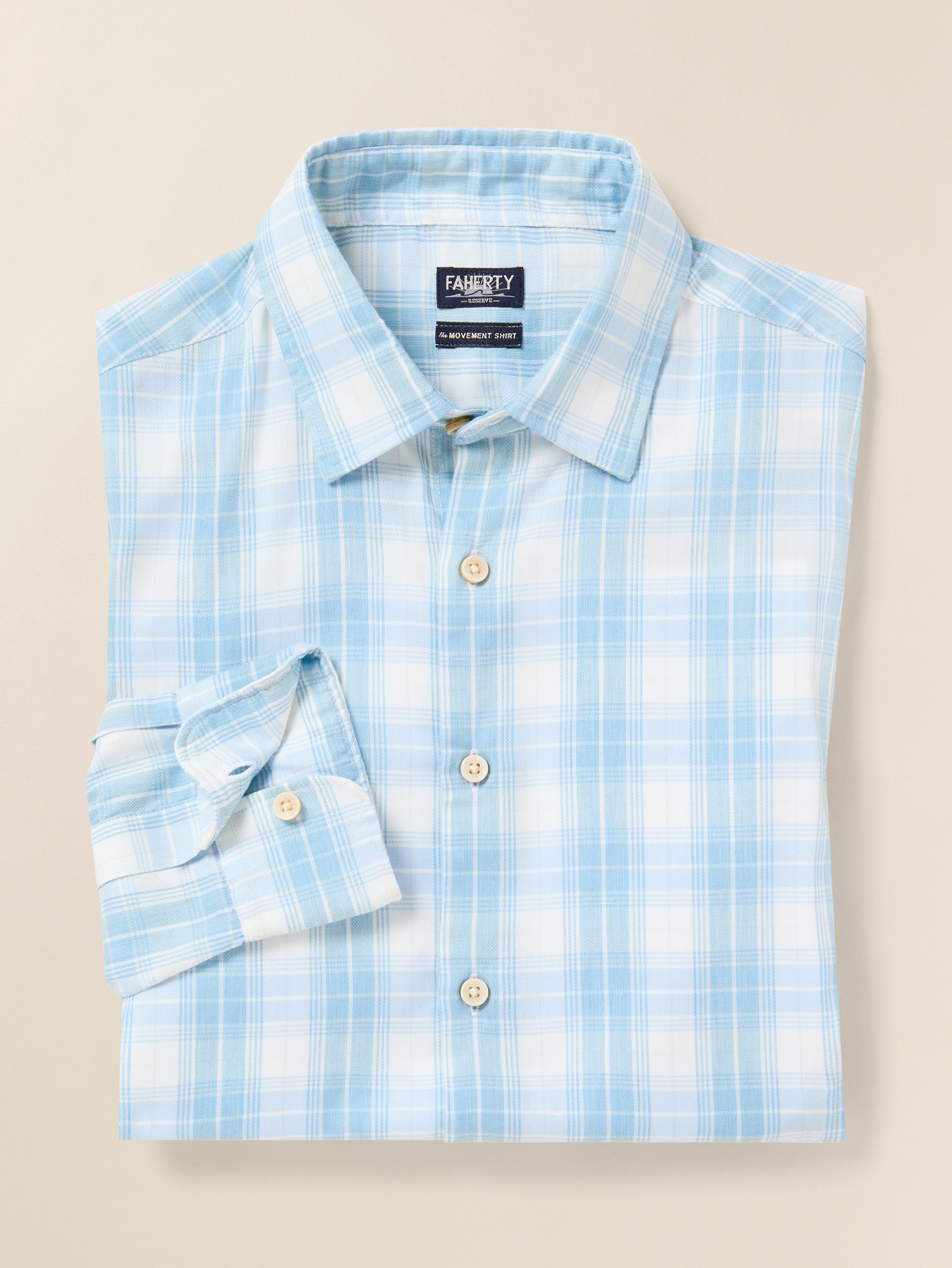 Movement™ Monterey Shirt - Summer Sky Plaid | Faherty Brand