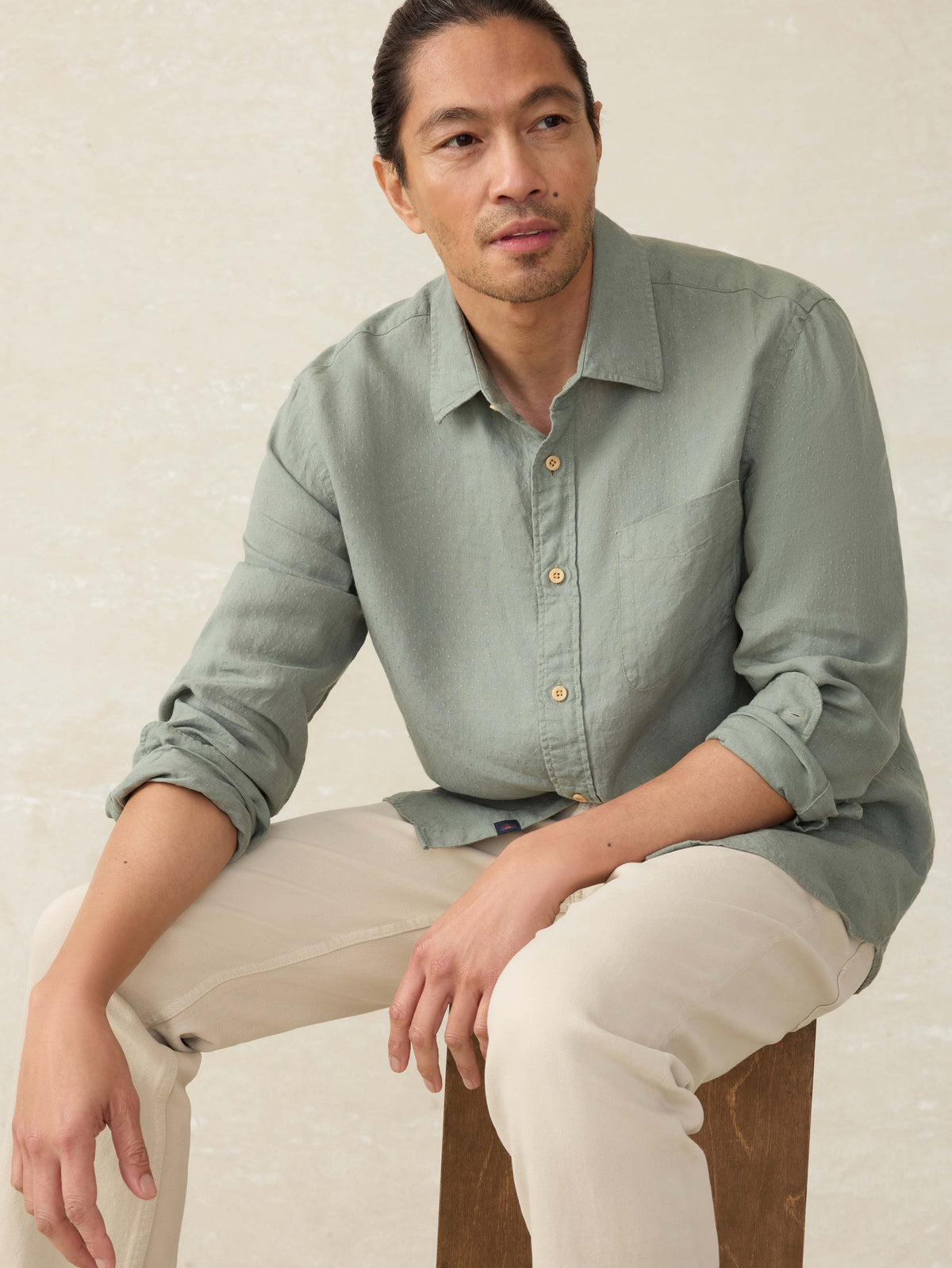  | Laguna Linen Shirt - Fairfield Dobby | Faherty Brand, image 4 of 5