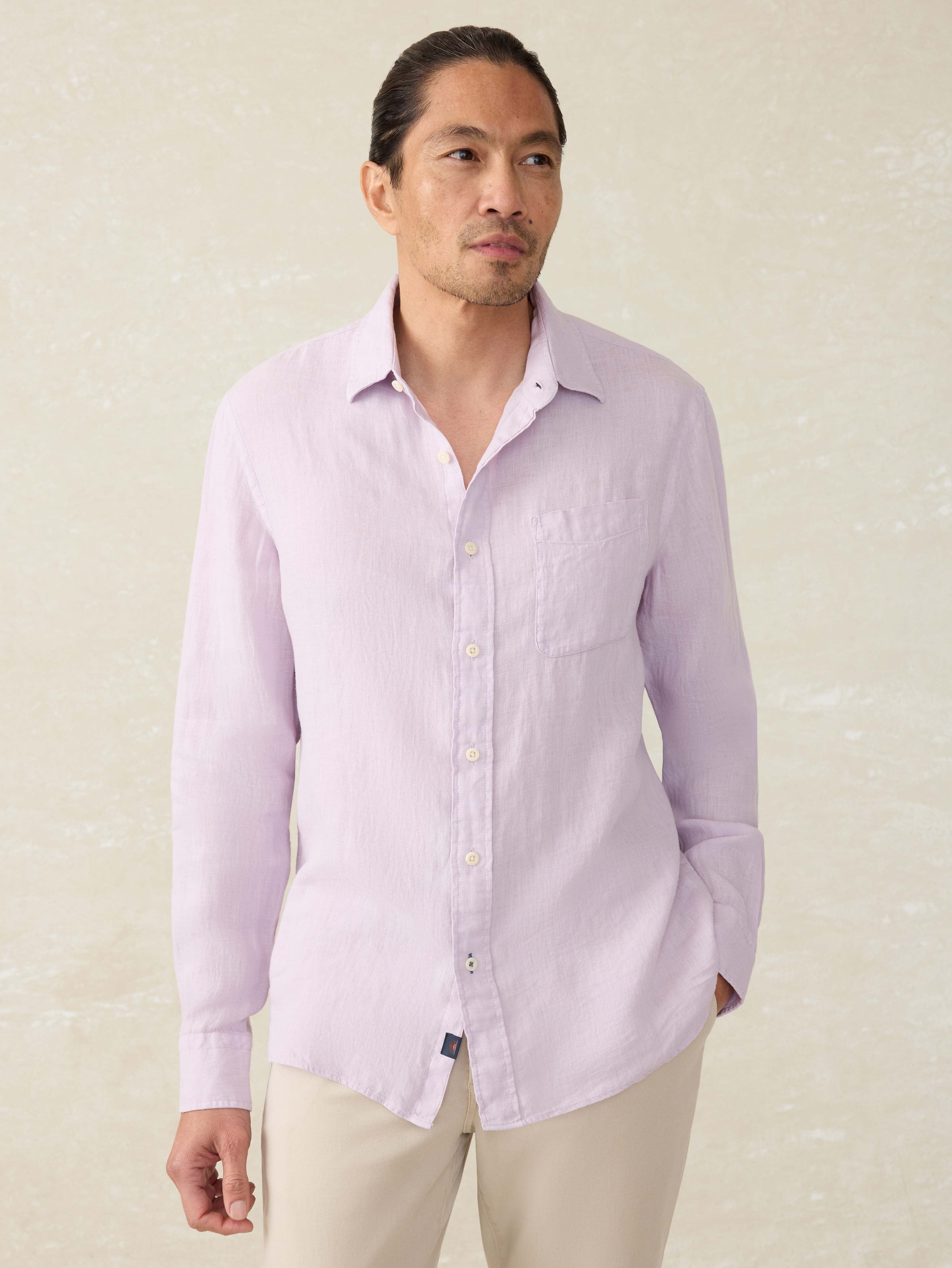 Laguna Linen Shirt - Wisteria | Faherty Brand