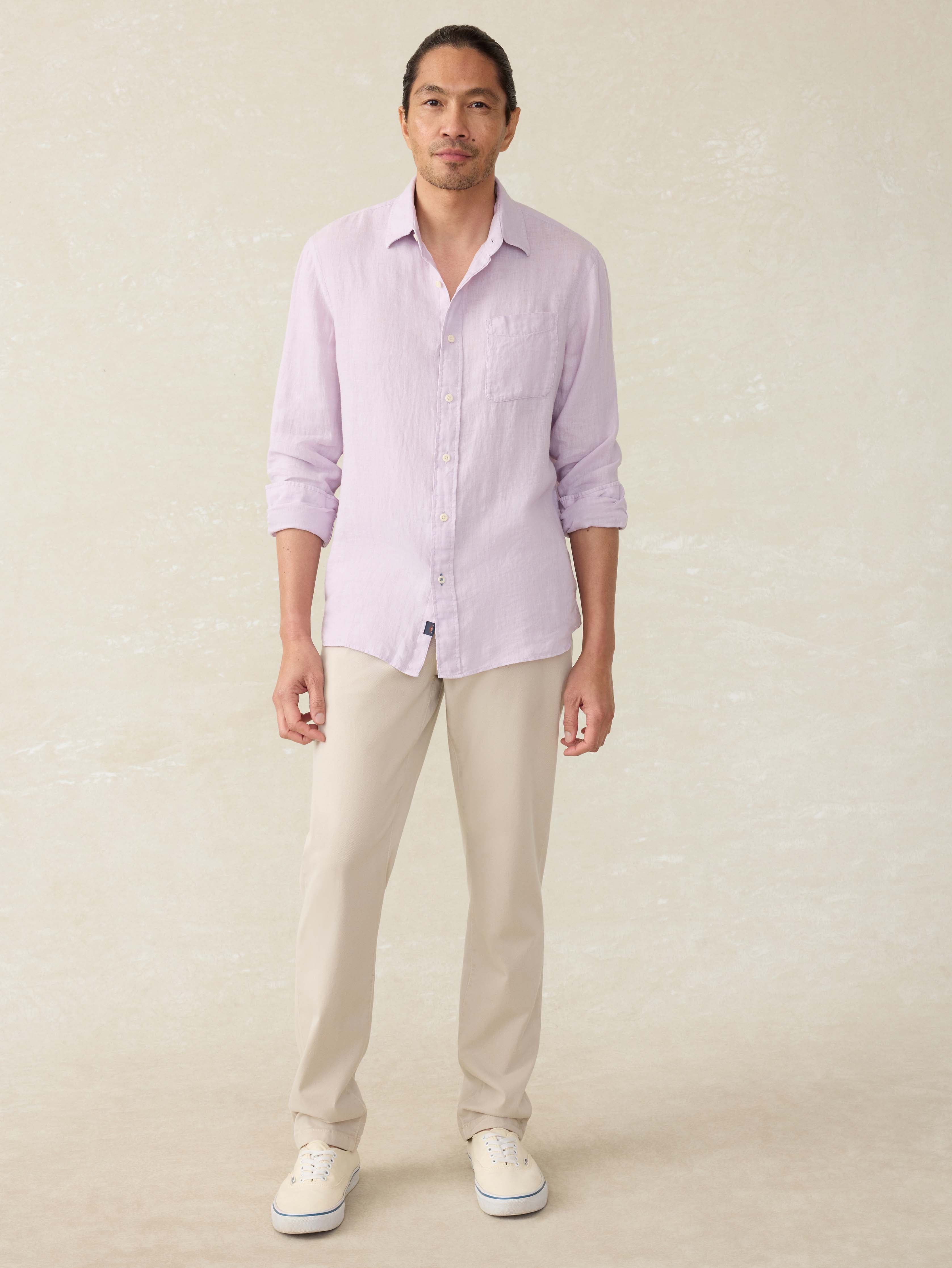 Laguna Linen Shirt - Wisteria | Faherty Brand