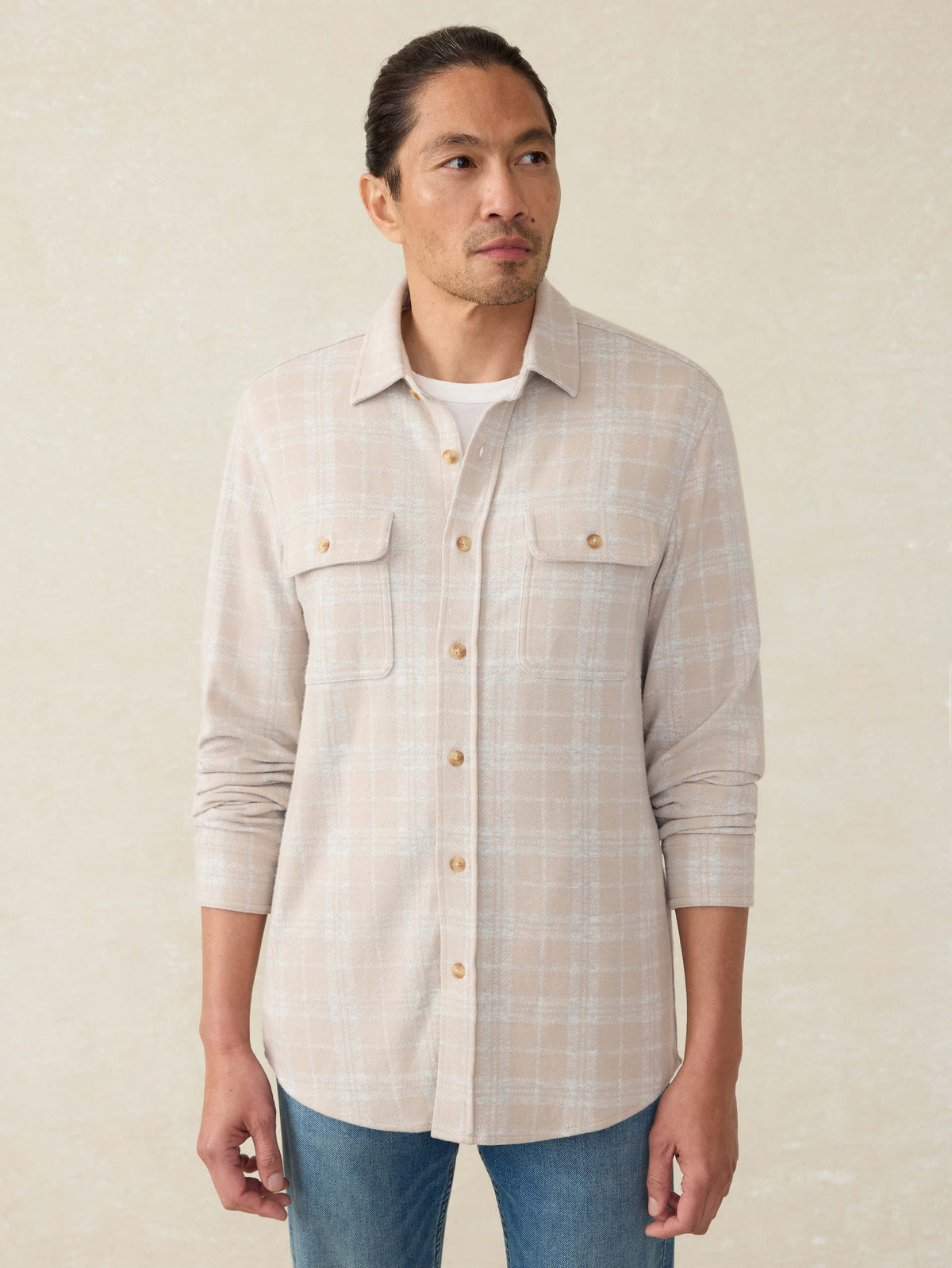  | Legend Sweater Shirt - Desert Plains Plaid | Faherty Brand, image 2 of 5