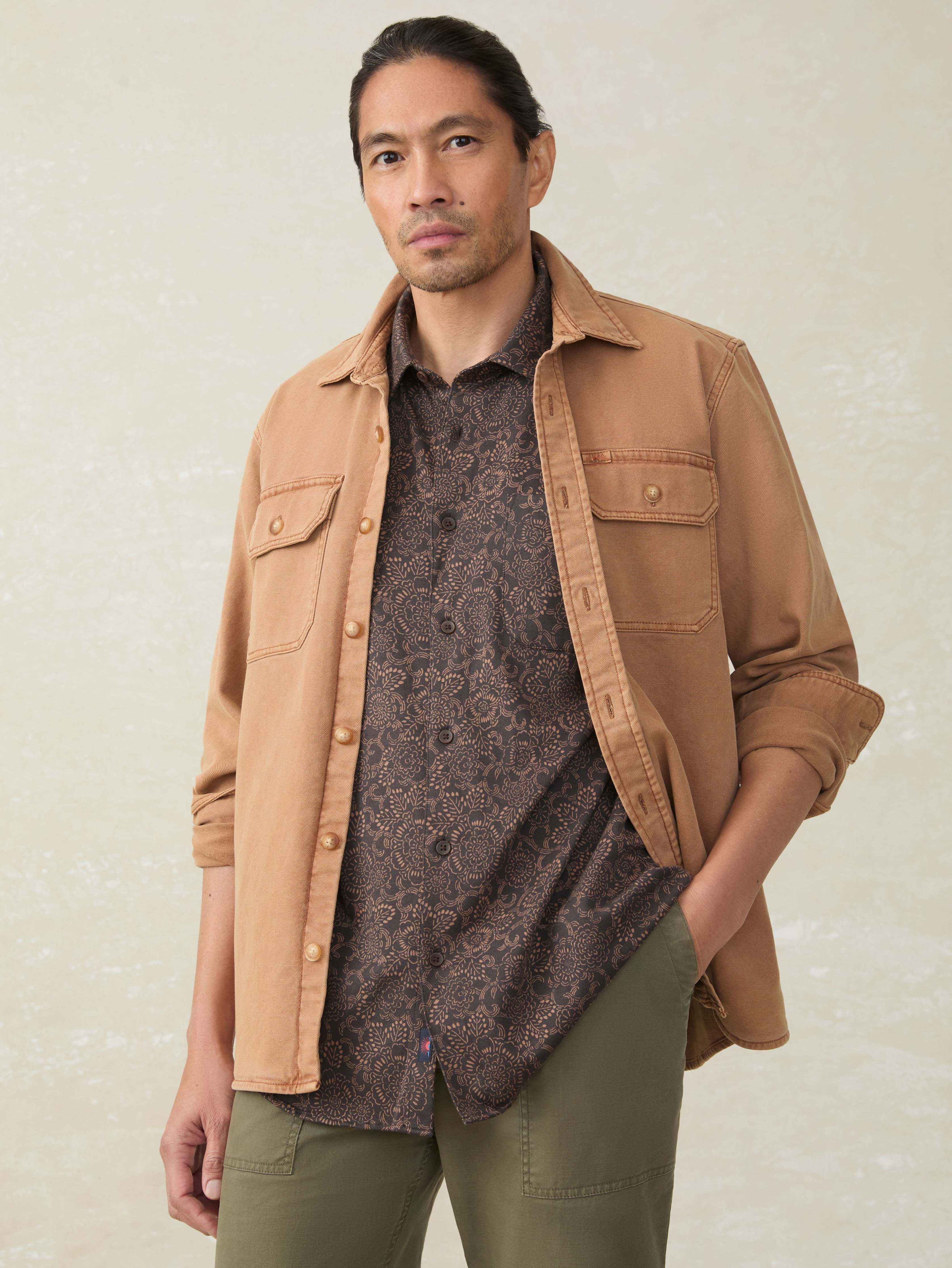 Short-Sleeve Hermosa Shirt - Citrus Blossom | Faherty Brand