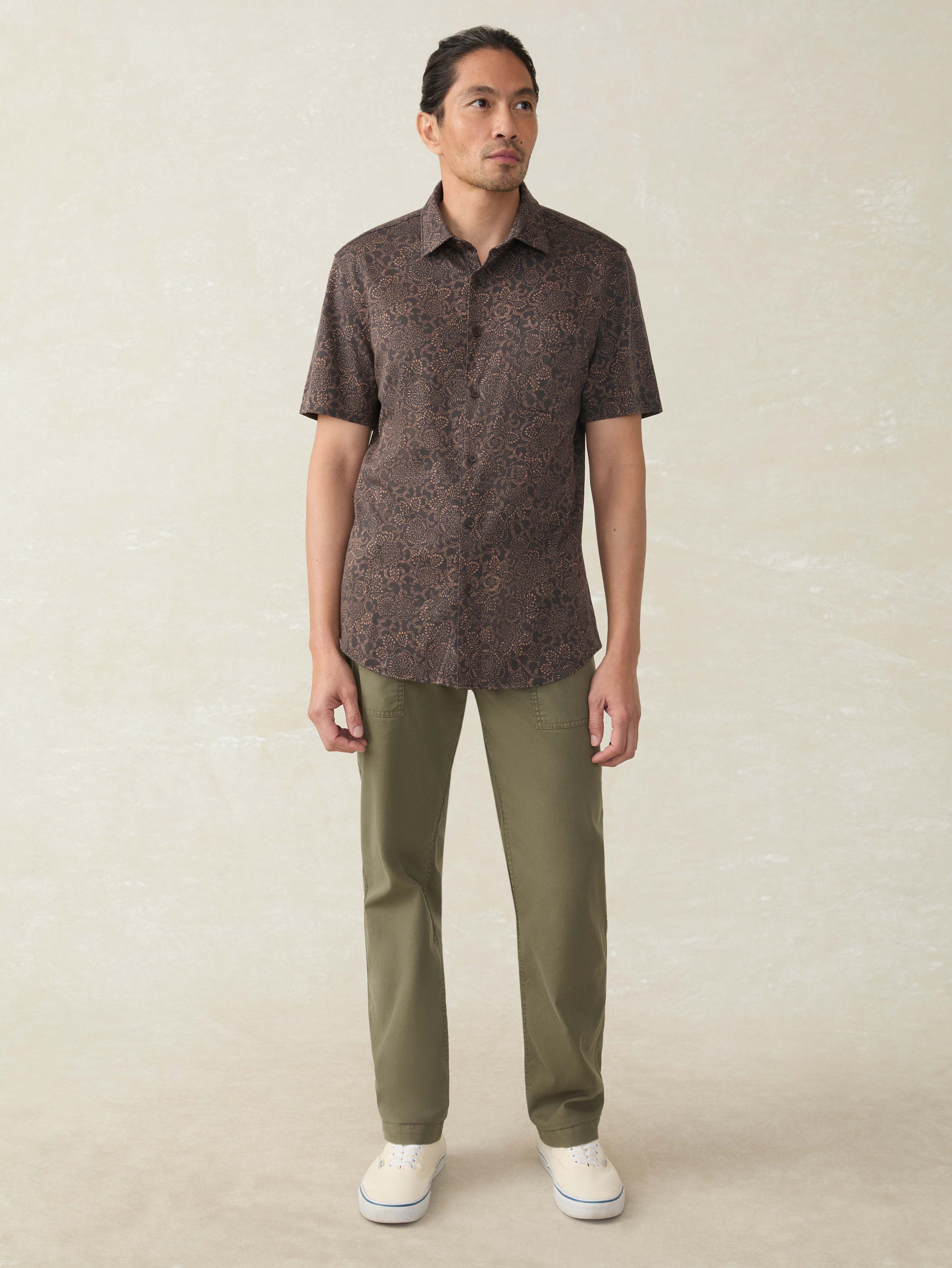 Short-Sleeve Hermosa Shirt - Citrus Blossom | Faherty Brand