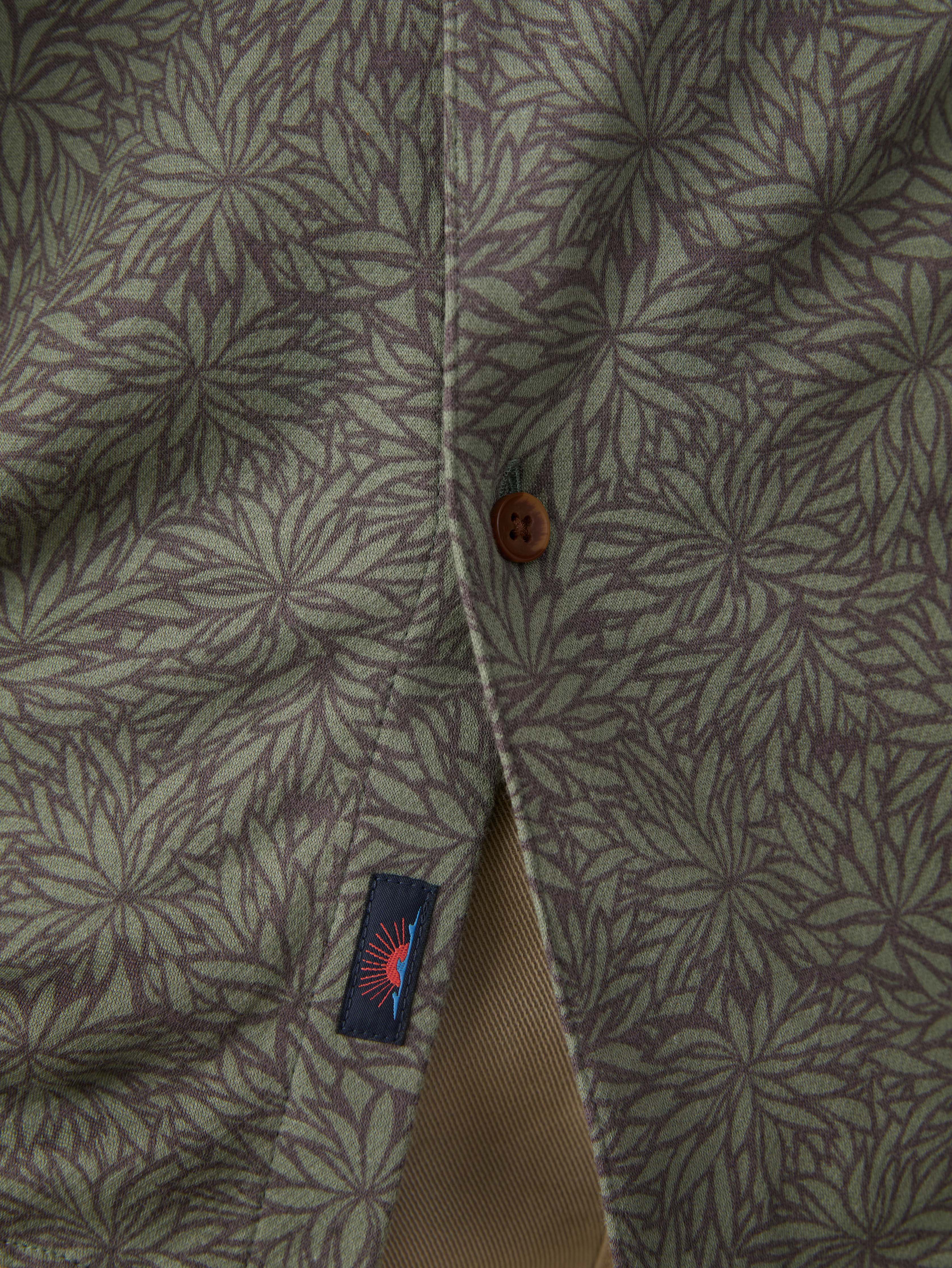 Short-Sleeve Hermosa Shirt - Olive Frond | Faherty Brand