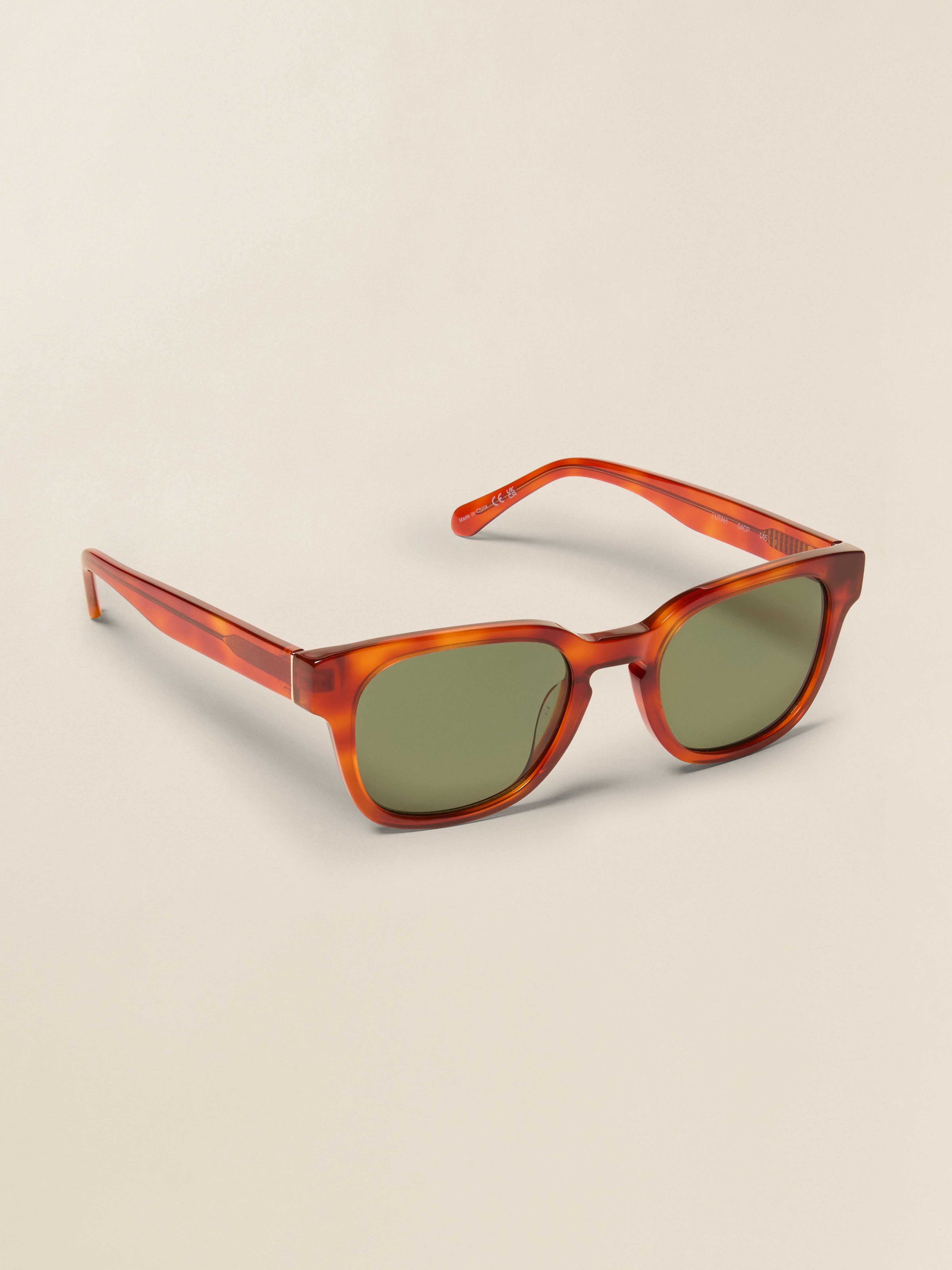 J. Utah Sunglasses - Amber Tortoise | Faherty Brand