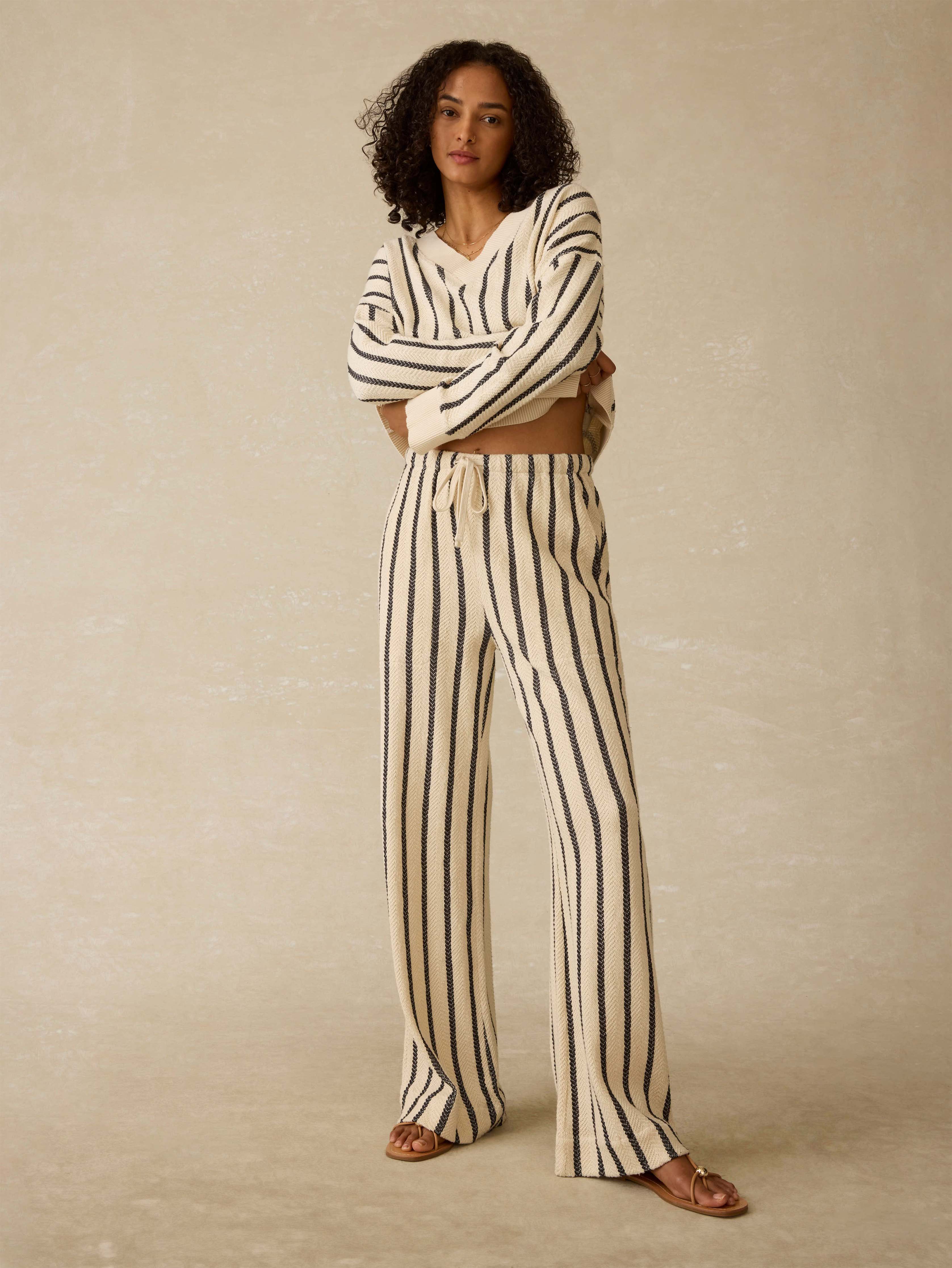 Laidback Dockside Pant - Moon Shadow Stripe | Faherty Brand