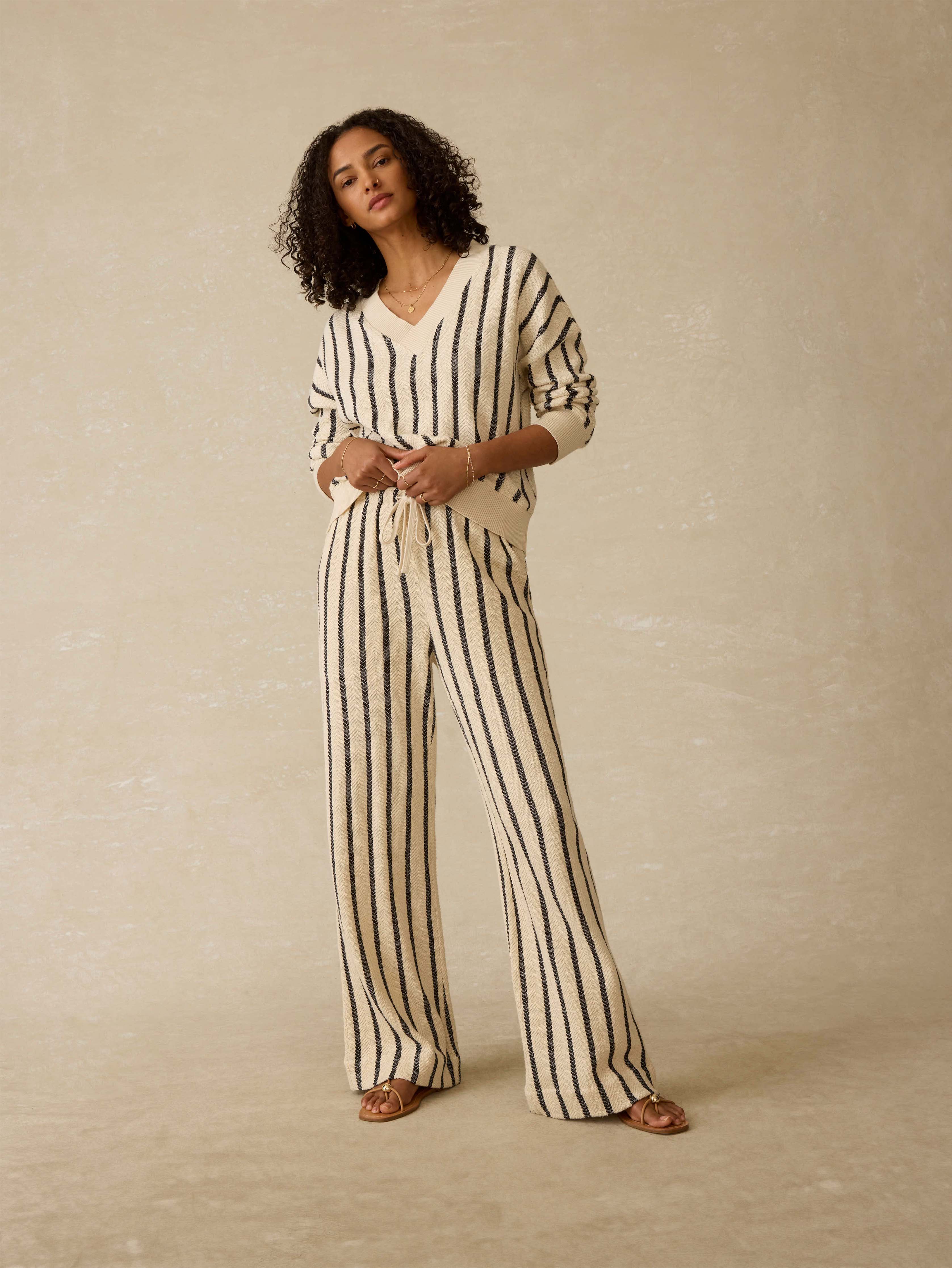 Laidback Dockside Pant - Moon Shadow Stripe | Faherty Brand