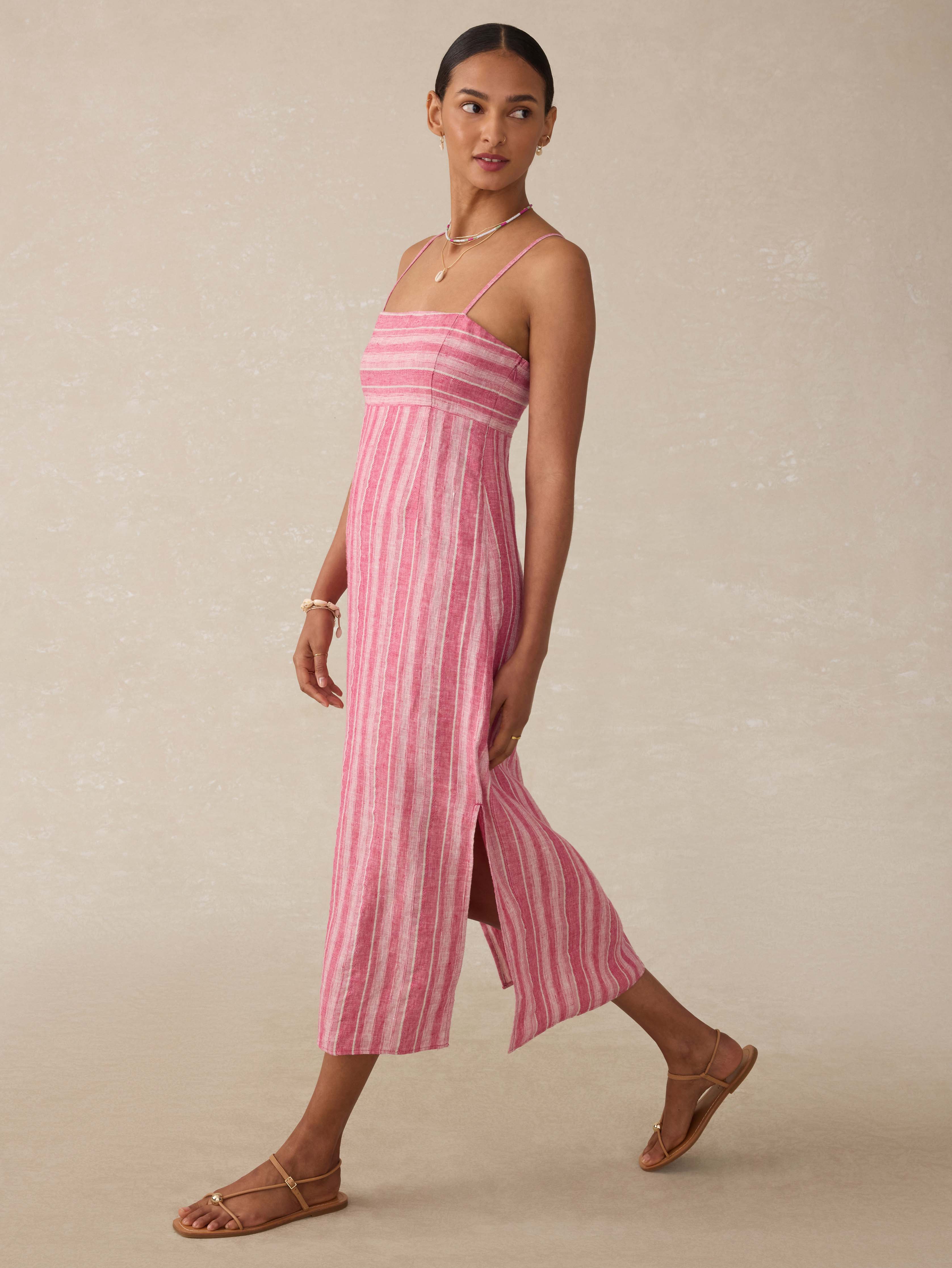 Sienna Sun Dress - Granita Stripe | Faherty Brand