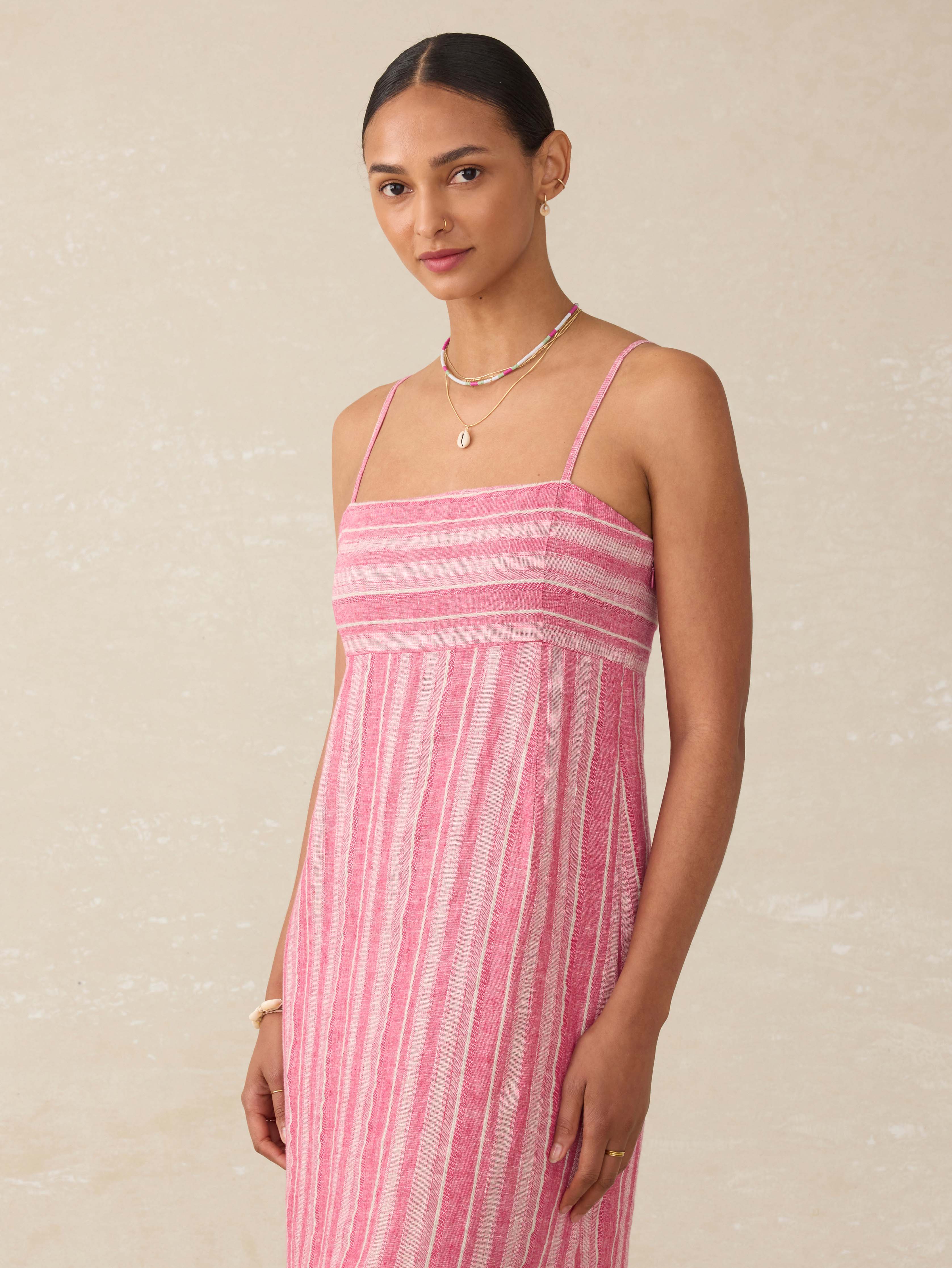 Sienna Sun Dress - Granita Stripe | Faherty Brand