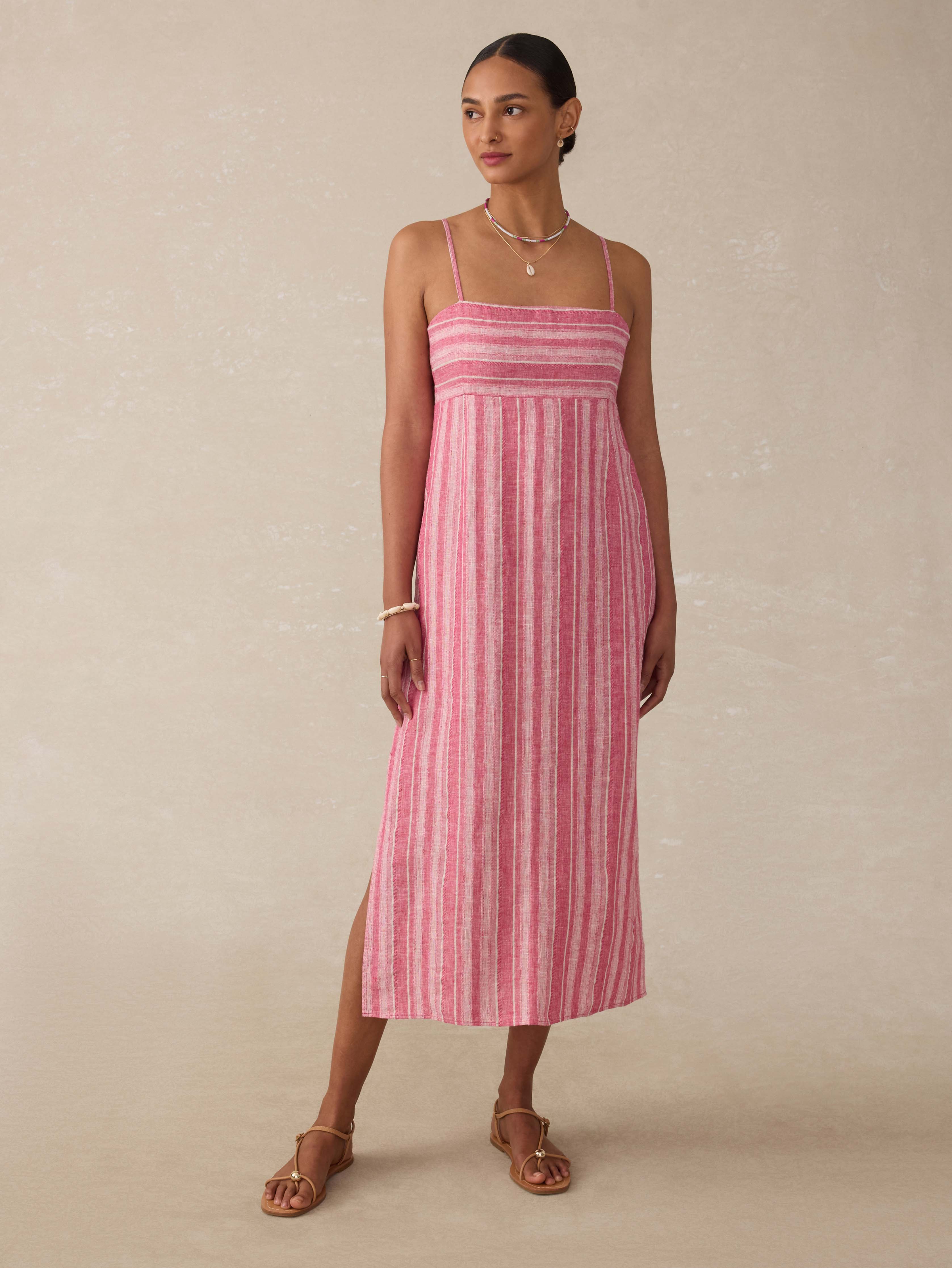 Sienna Sun Dress - Granita Stripe | Faherty Brand
