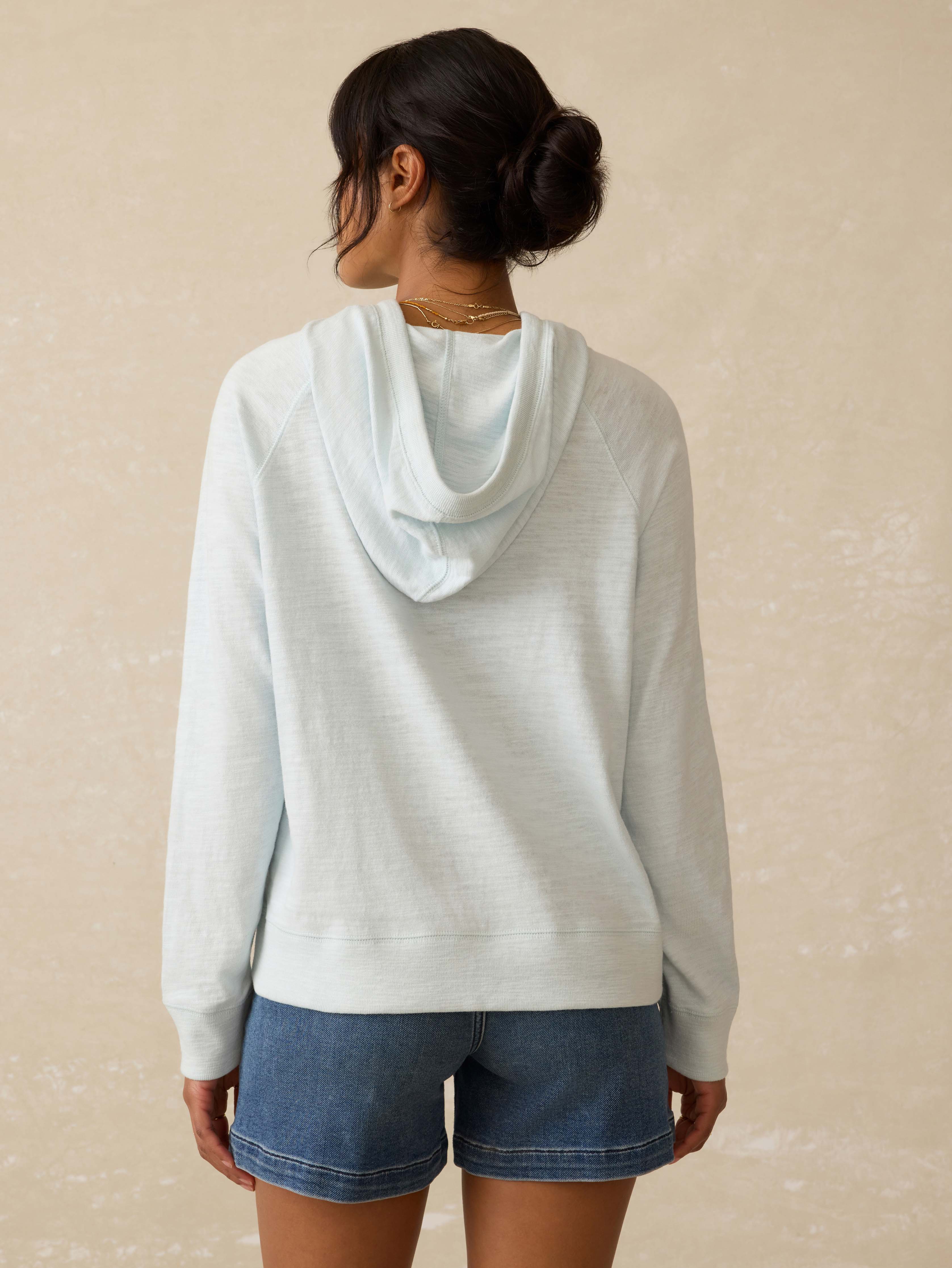 Sunwashed Slub Hoodie - Sky | Faherty Brand