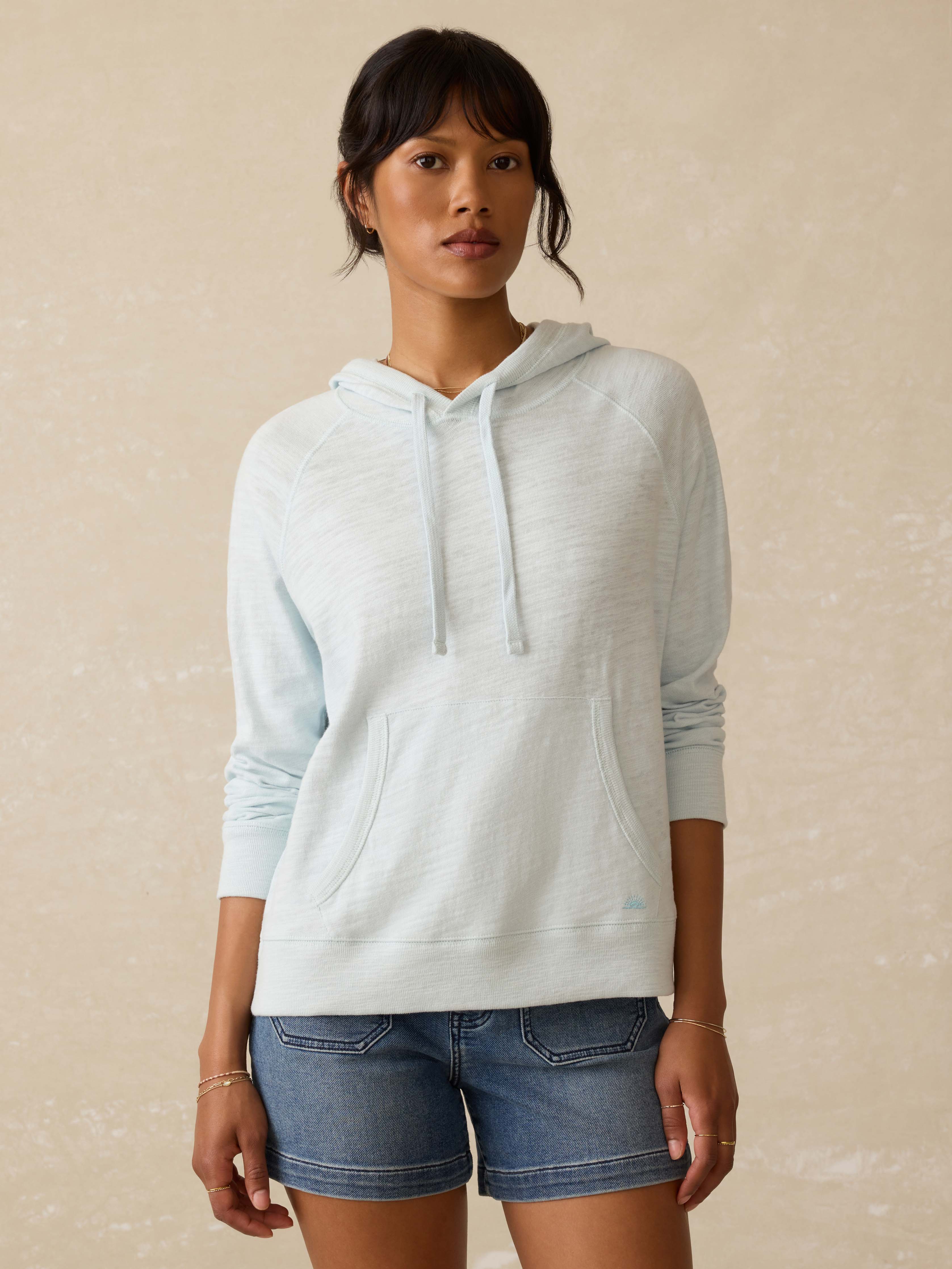 Sunwashed Slub Hoodie - Sky | Faherty Brand