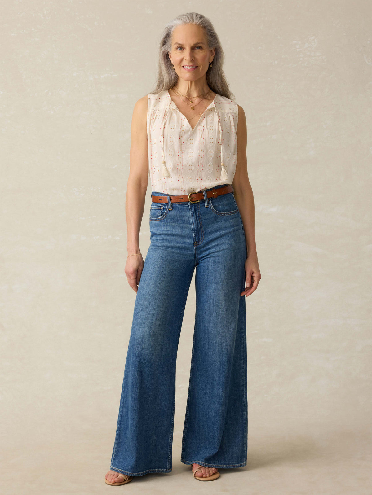  | Skylar Top - Sunburst Dobby | Faherty Brand, image 3 of 3