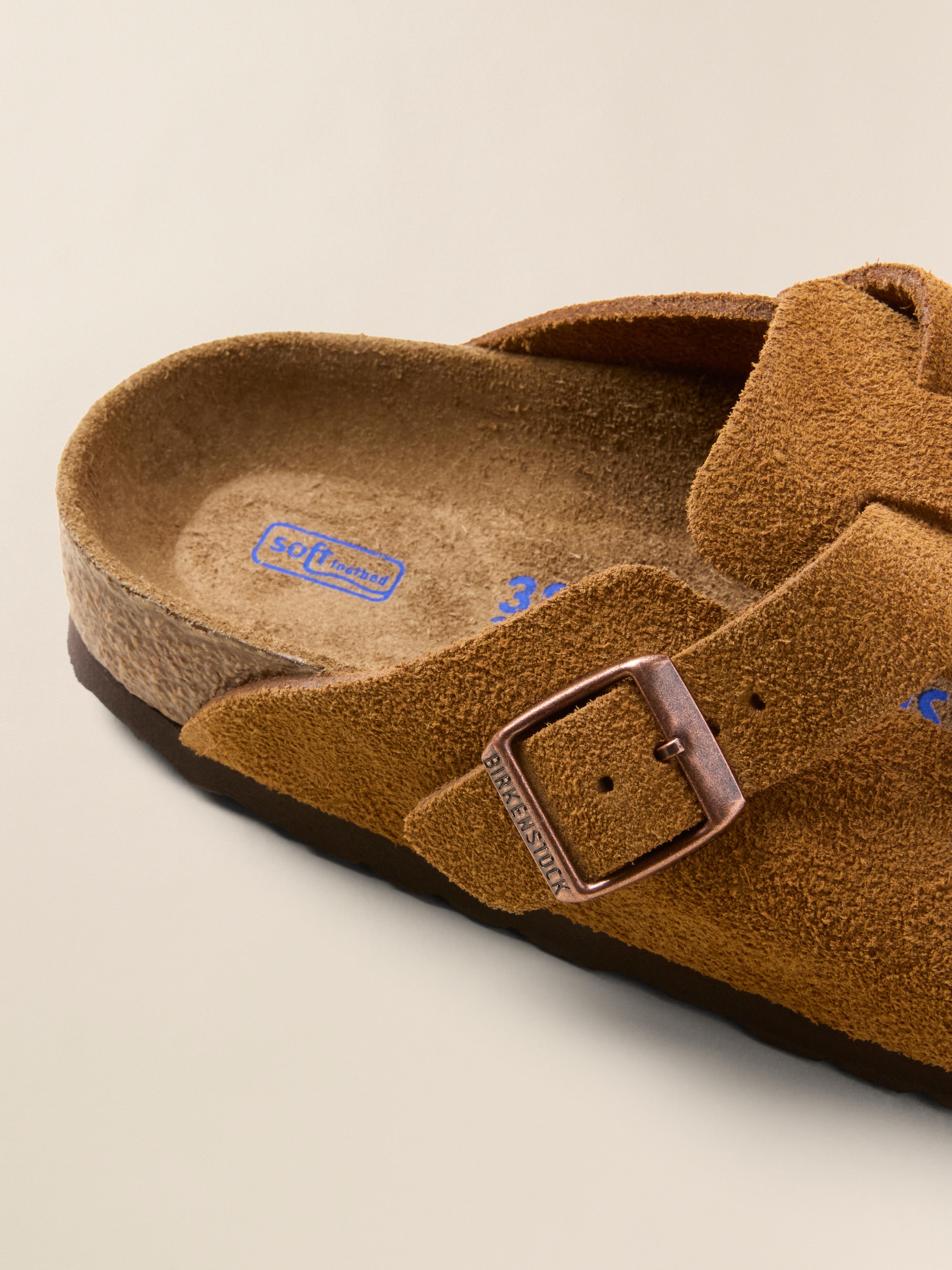 Unisex Birkenstock Suede Boston - Mink | Faherty Brand