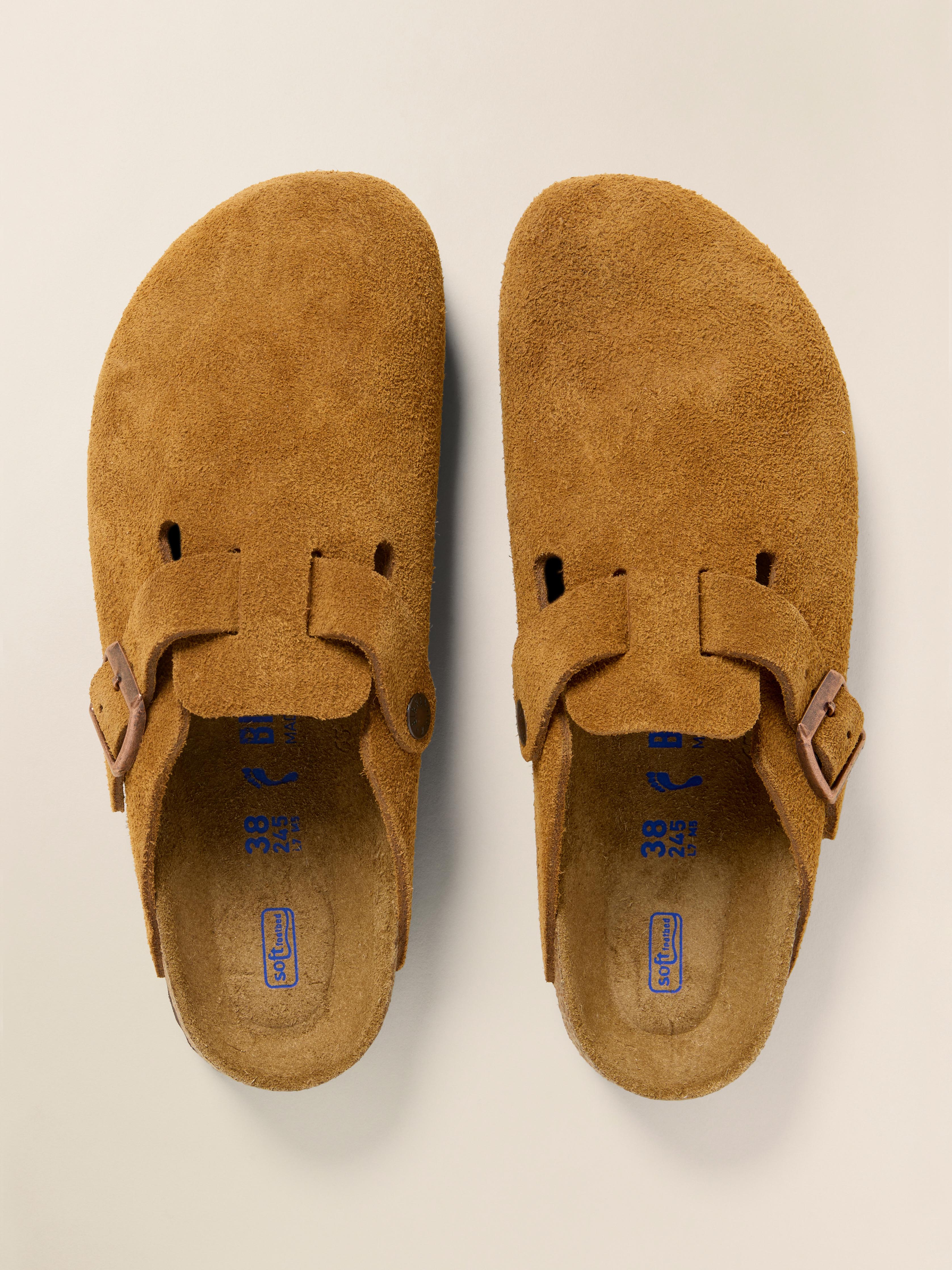 Unisex Birkenstock Suede Boston - Mink | Faherty Brand