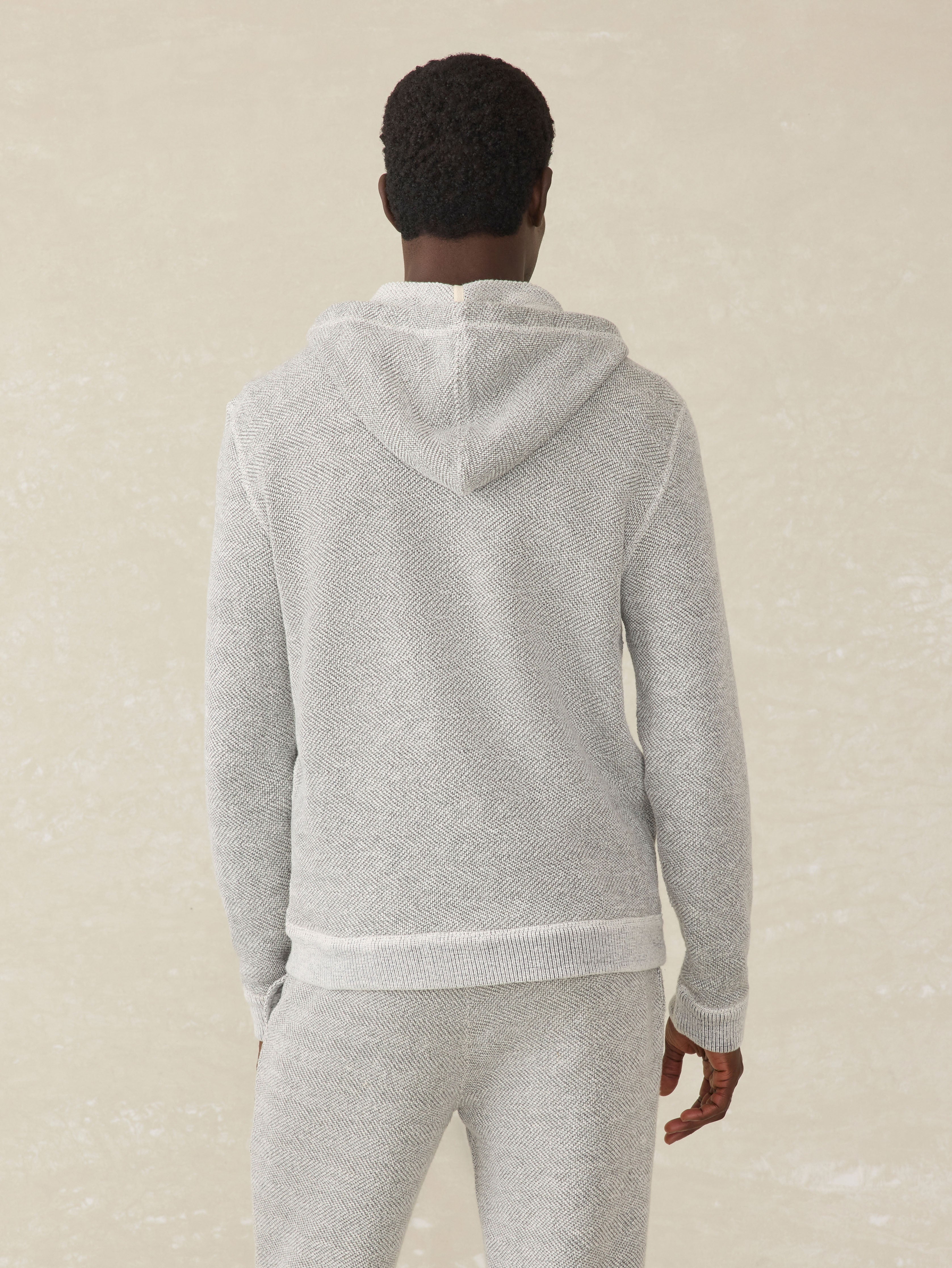Whitewater Full Zip Hoodie - Grey Shell Loop | Faherty Brand