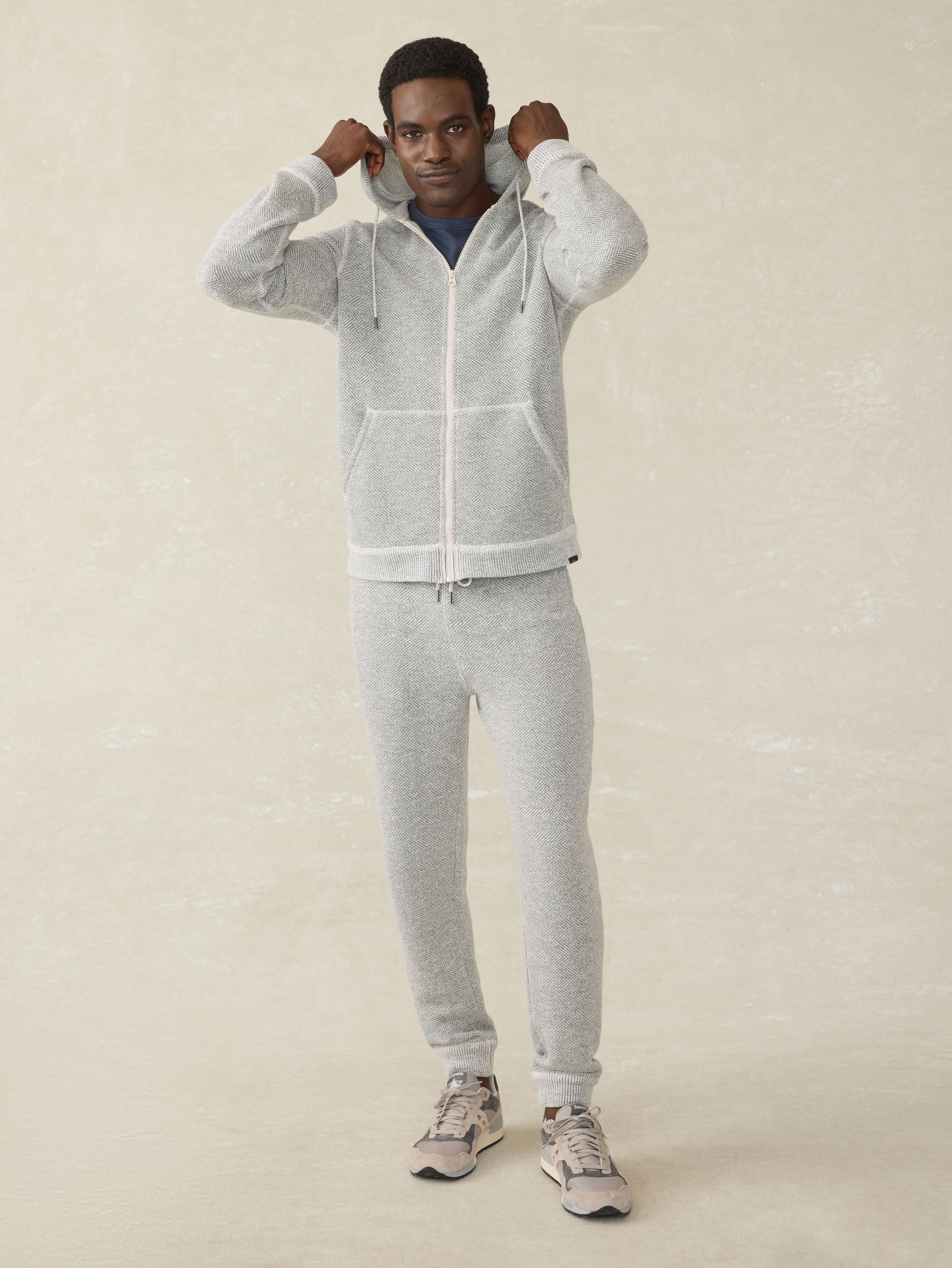 Whitewater Full Zip Hoodie - Grey Shell Loop | Faherty Brand