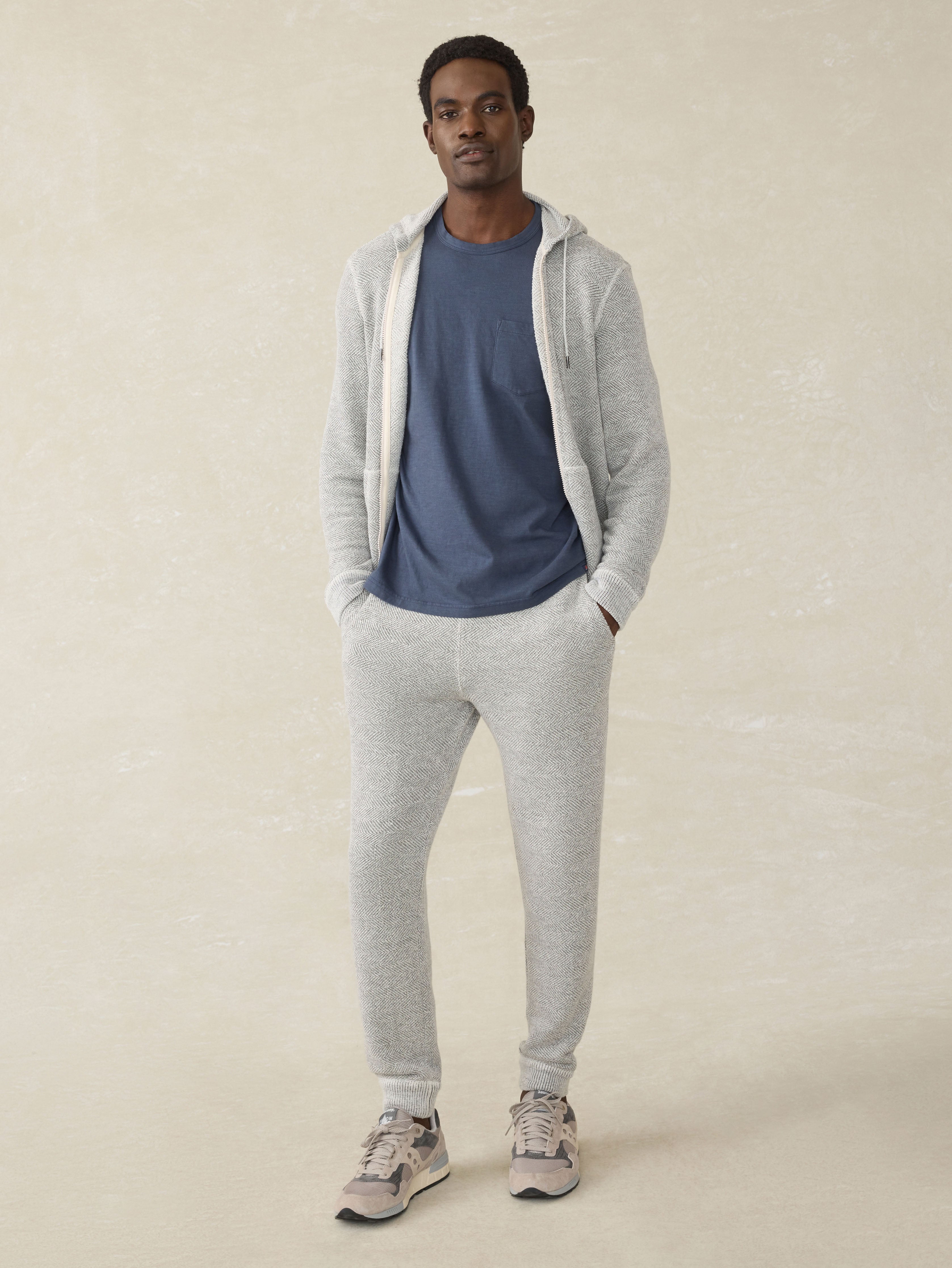 Whitewater Full Zip Hoodie - Grey Shell Loop | Faherty Brand