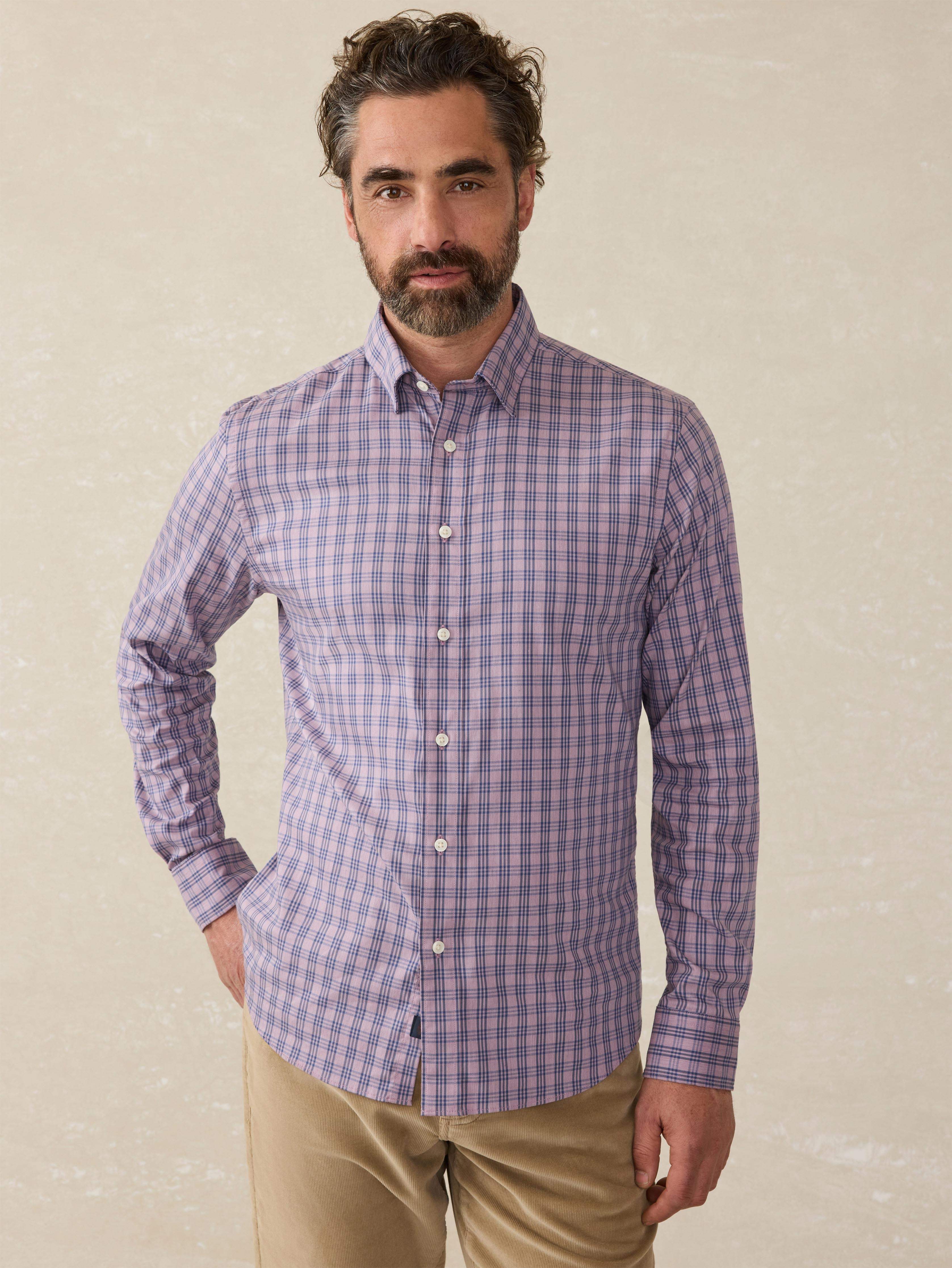 The Movement™ Shirt - Berry Skies Check | Faherty Brand