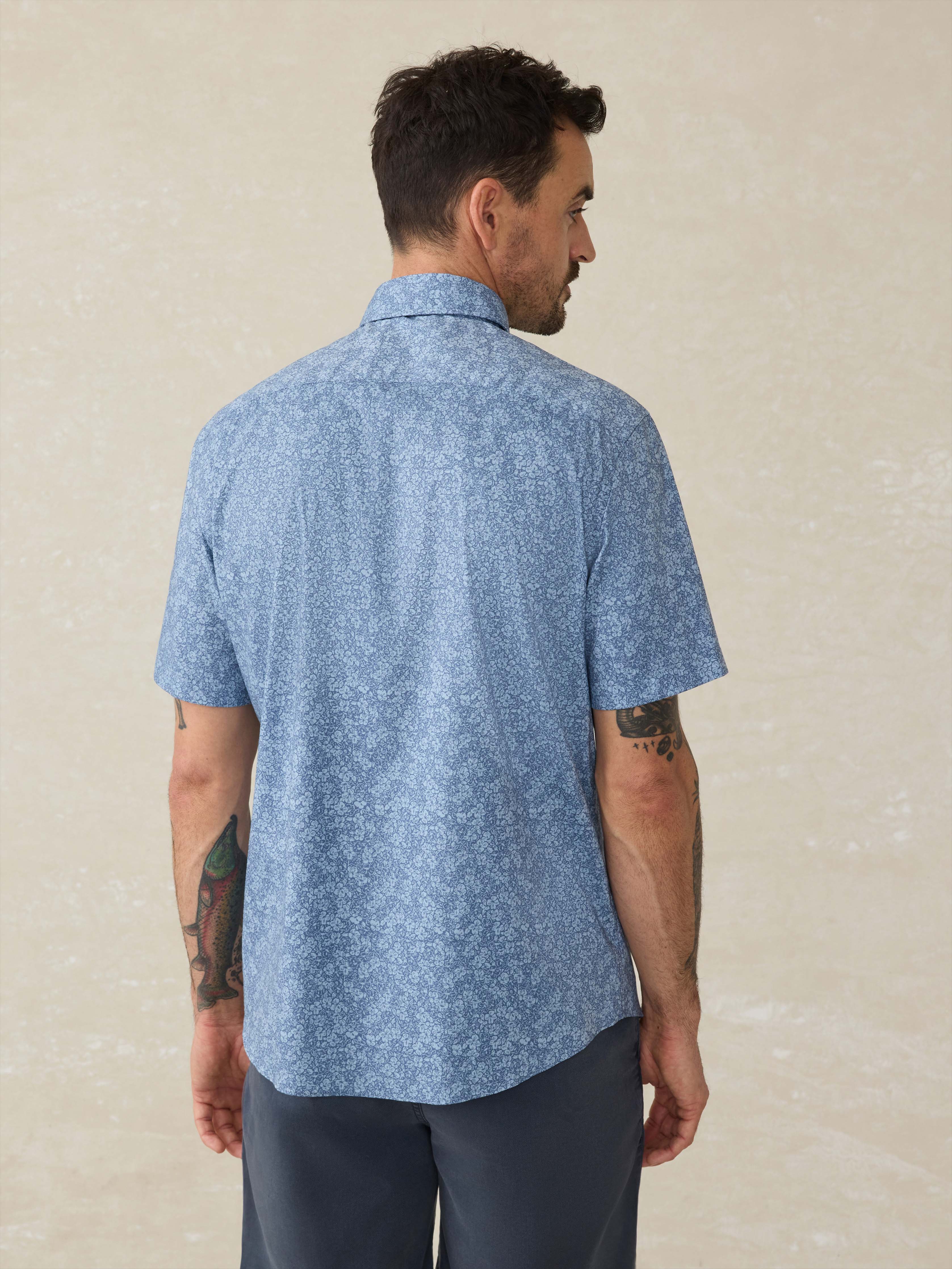 Short-Sleeve Movement™ Shirt - Horizon Bloom | Faherty Brand