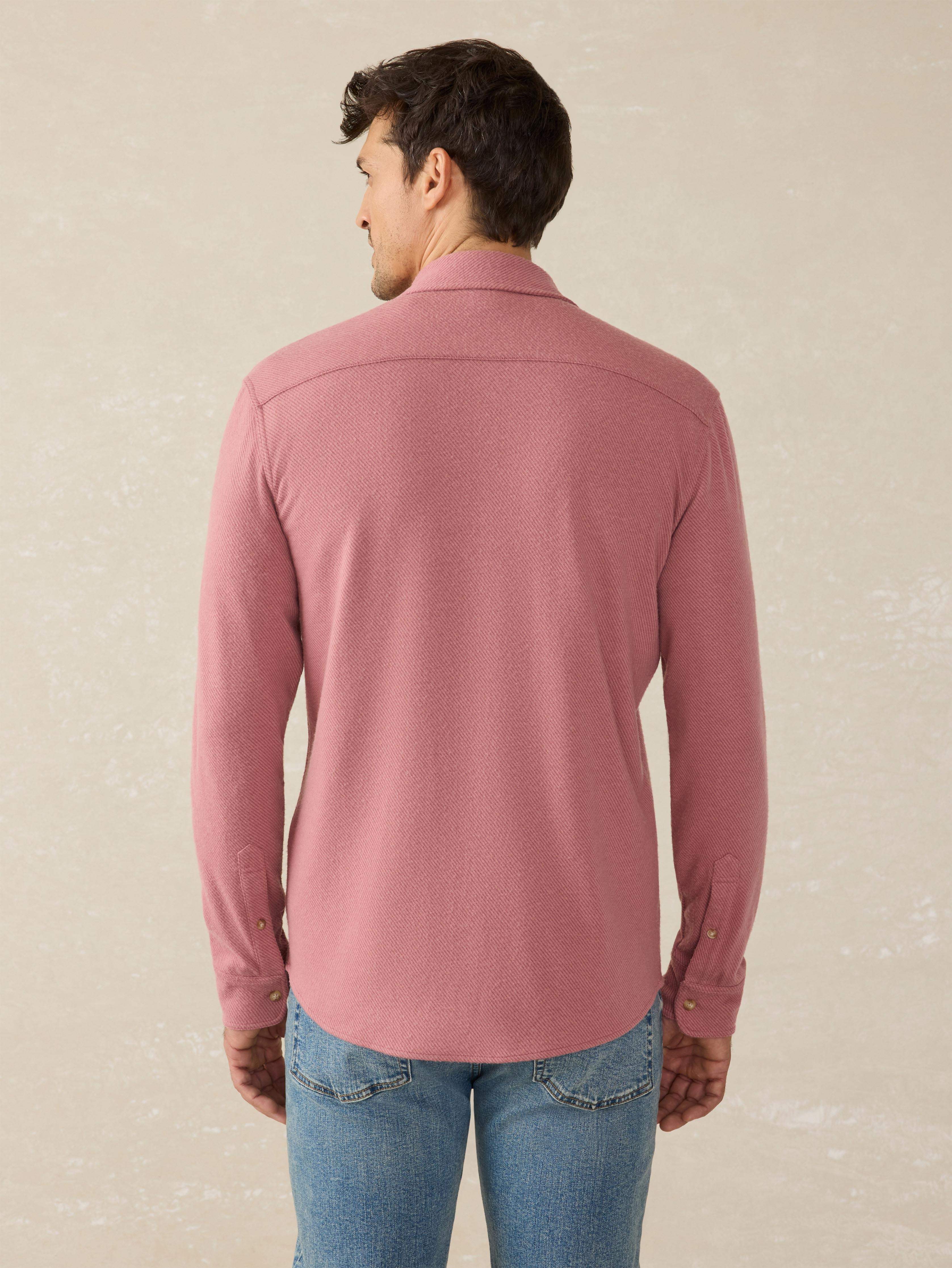 Legend™ Sweater Shirt - Sandstone Red Twill | Faherty Brand