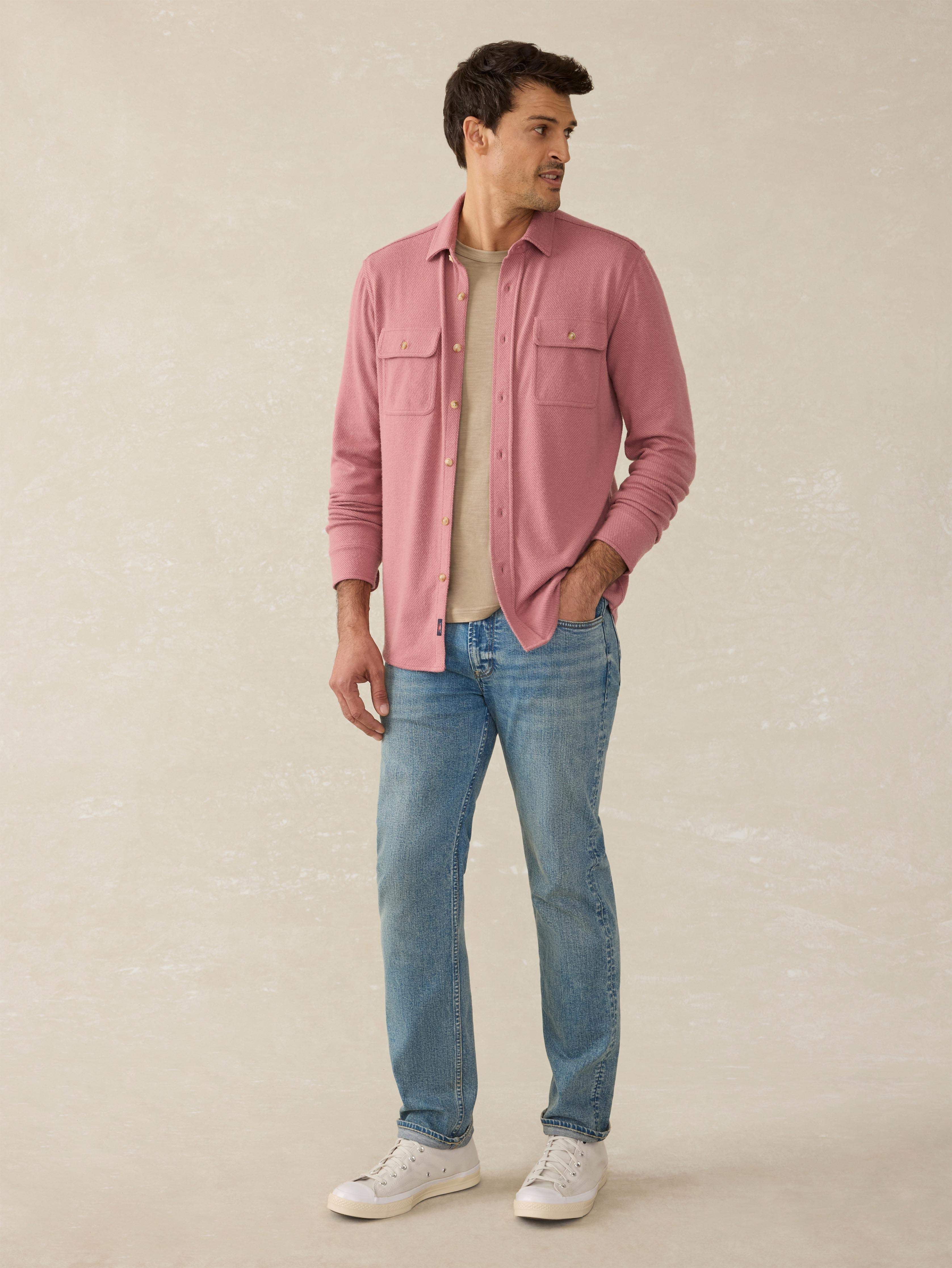 Legend™ Sweater Shirt - Sandstone Red Twill | Faherty Brand