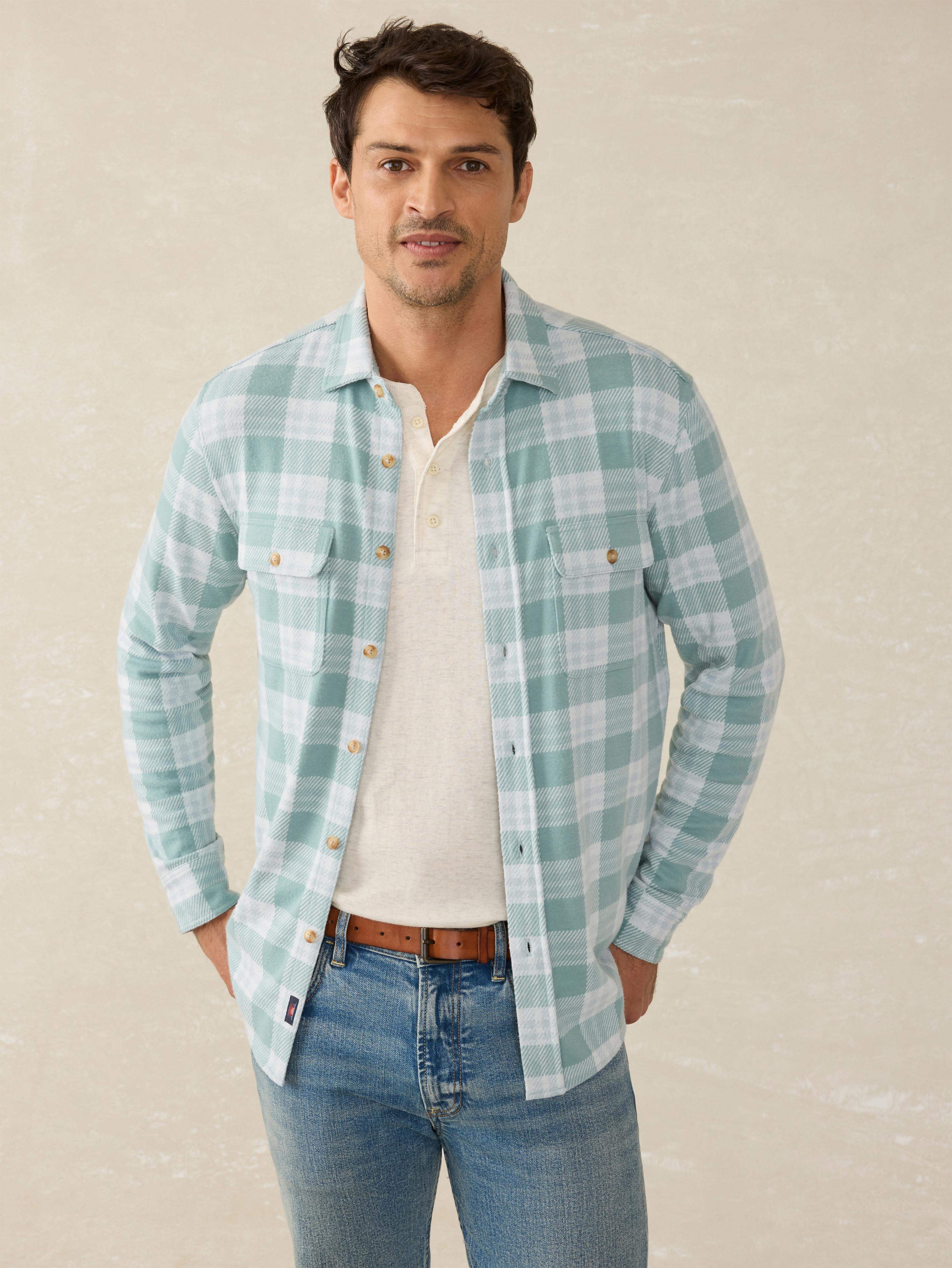 Legend Sweater Shirt - West Palm Plaid