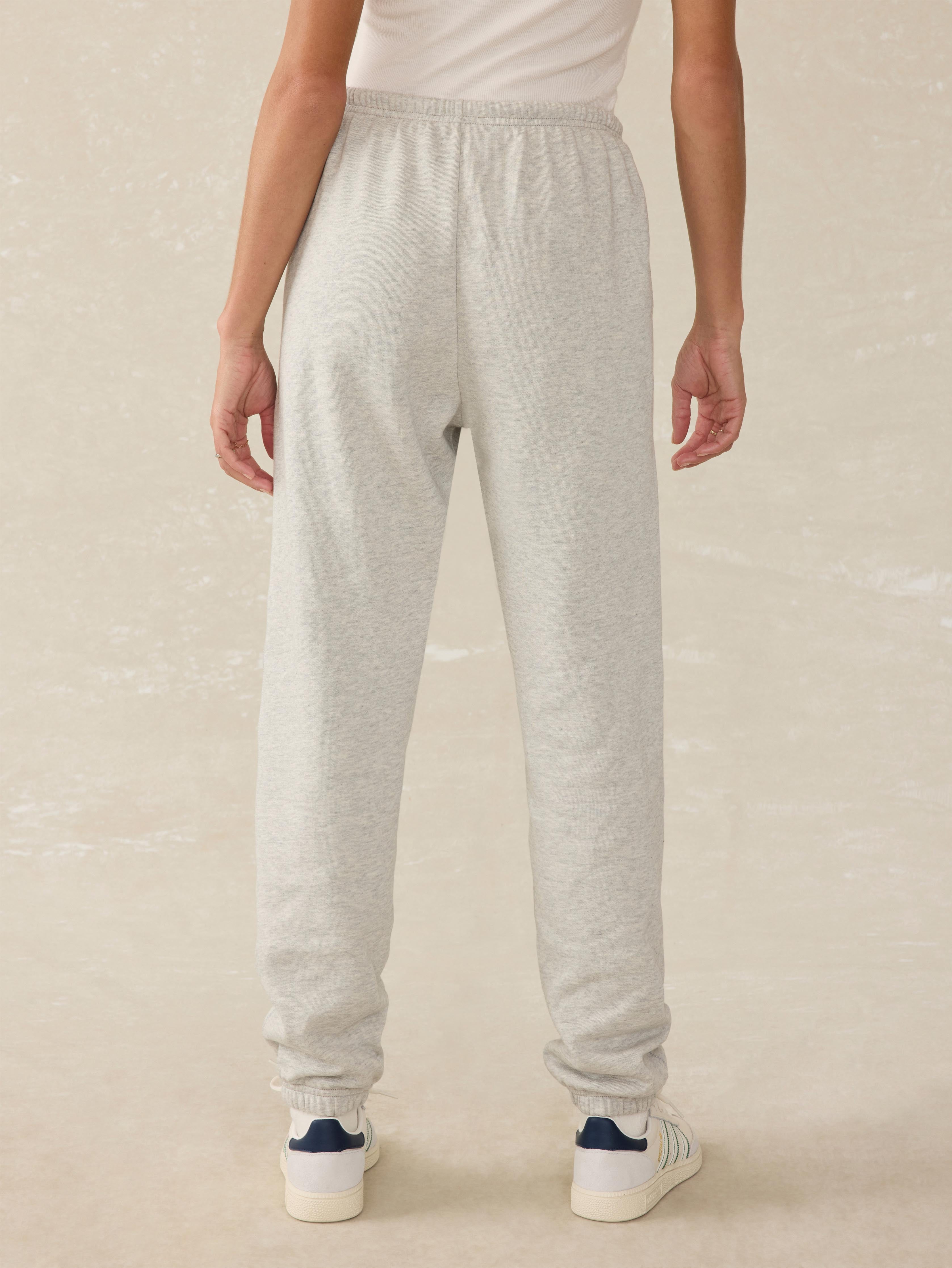 High Standard Fleece Sweatpant - Light Grey Heather | Faherty Brand