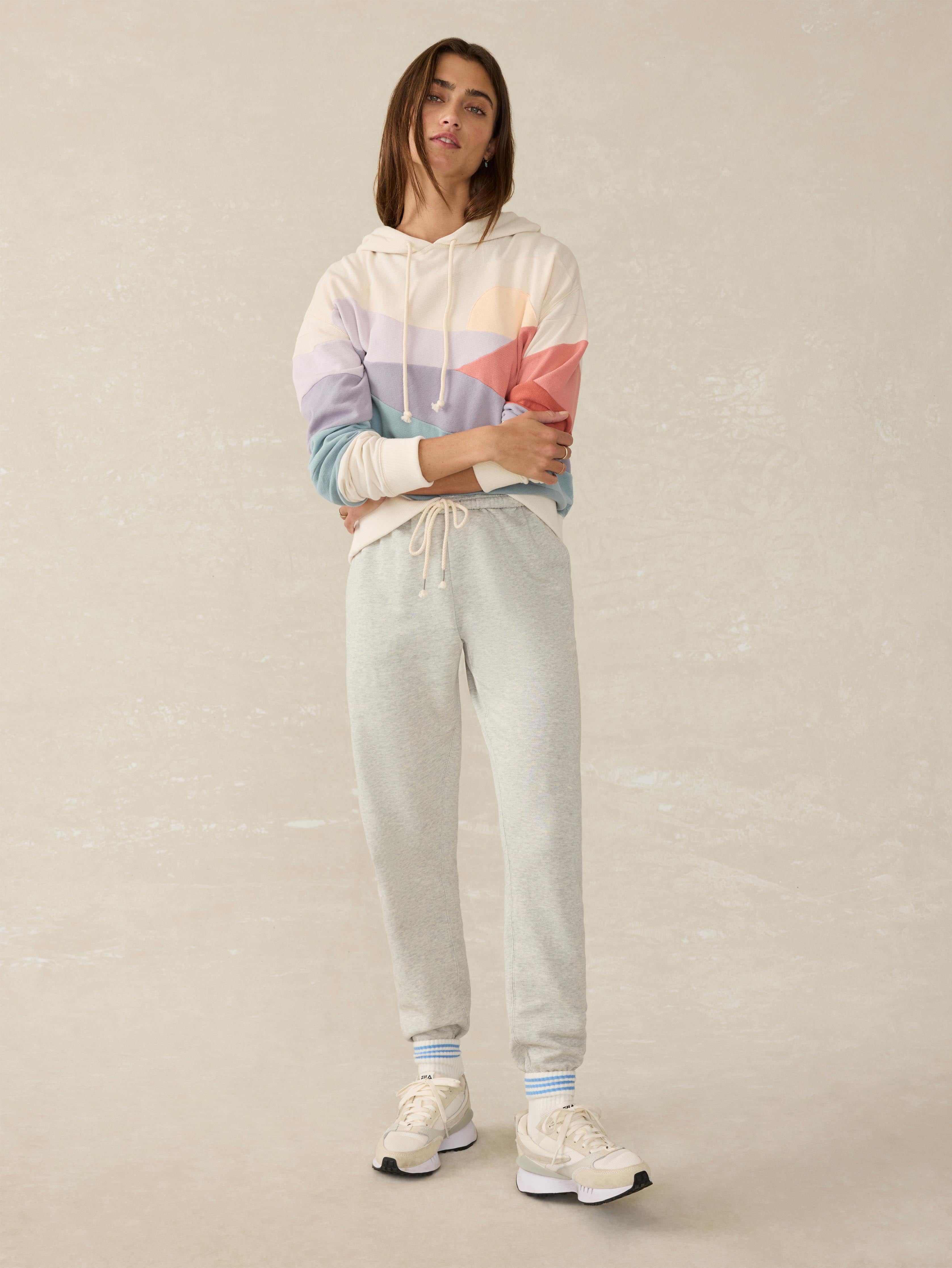 High Standard Fleece Sweatpant - Light Grey Heather | Faherty Brand