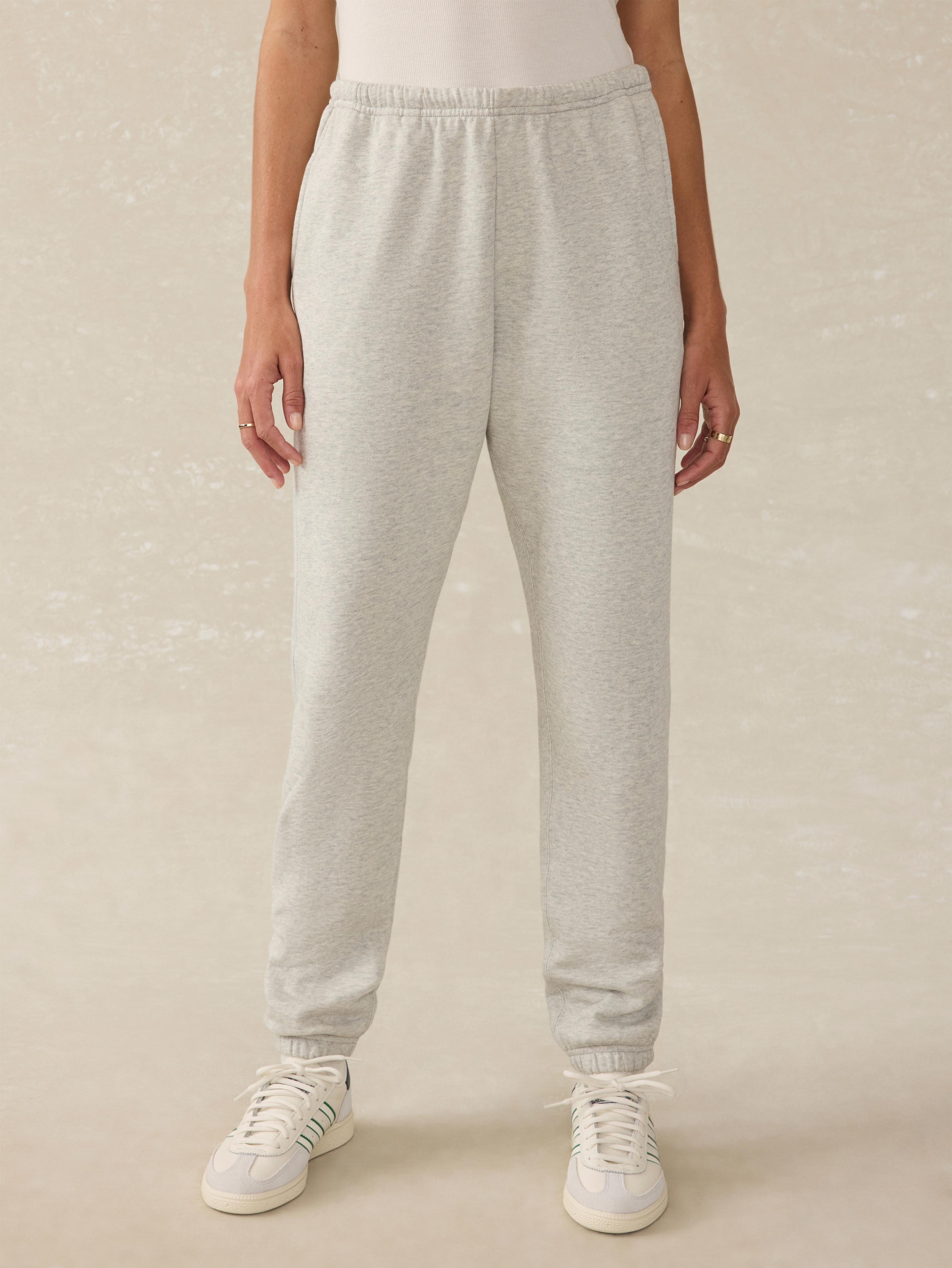 High Standard Fleece Sweatpant - Light Grey Heather | Faherty Brand