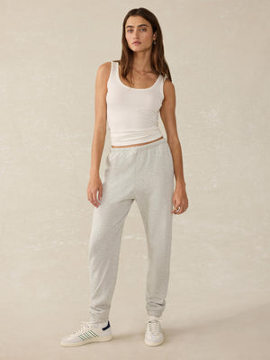 High Standard Fleece Sweatpant - Light Grey Heather