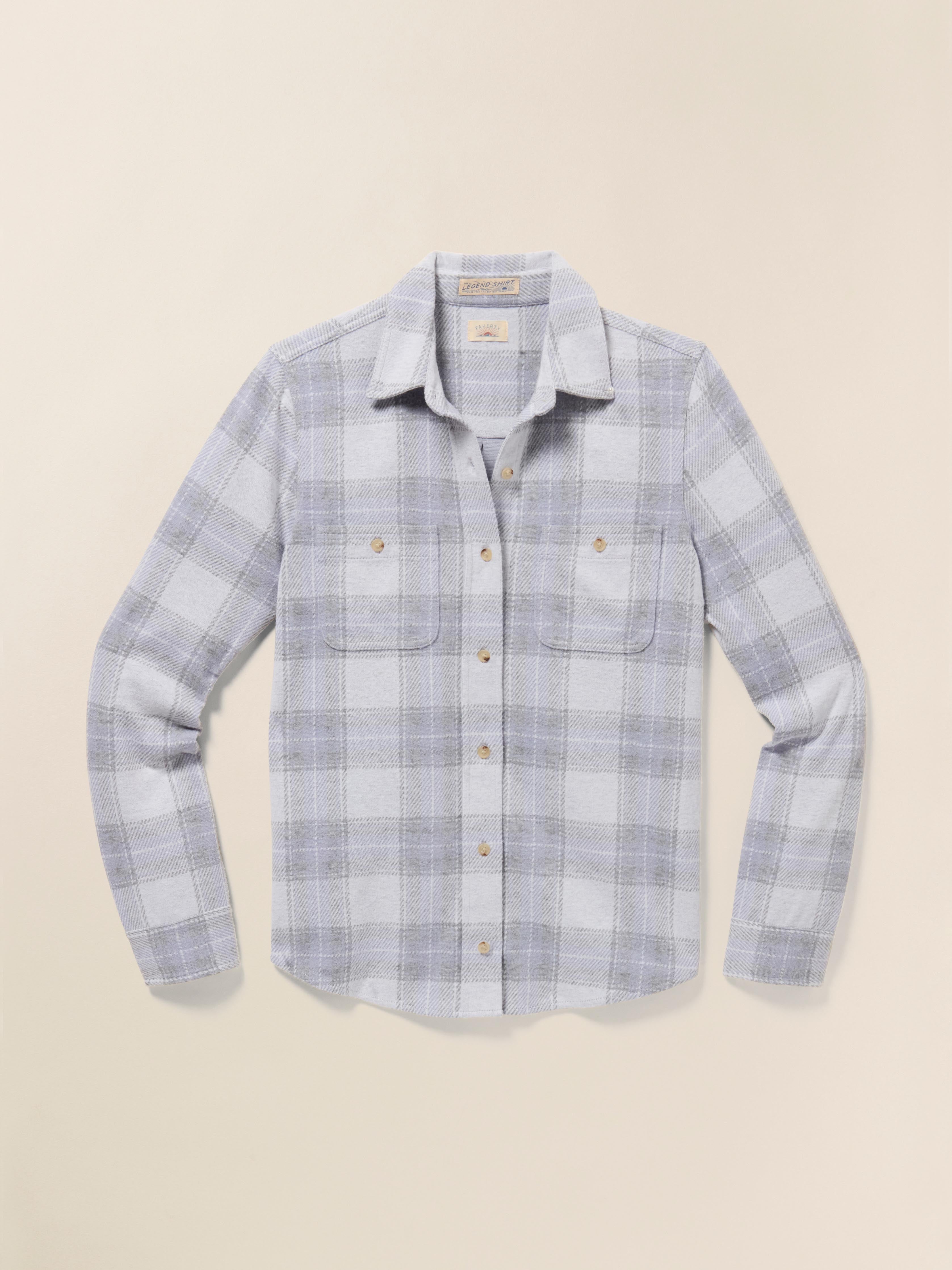 Legend™ Sweater Shirt - Blue Ravine Plaid | Faherty Brand