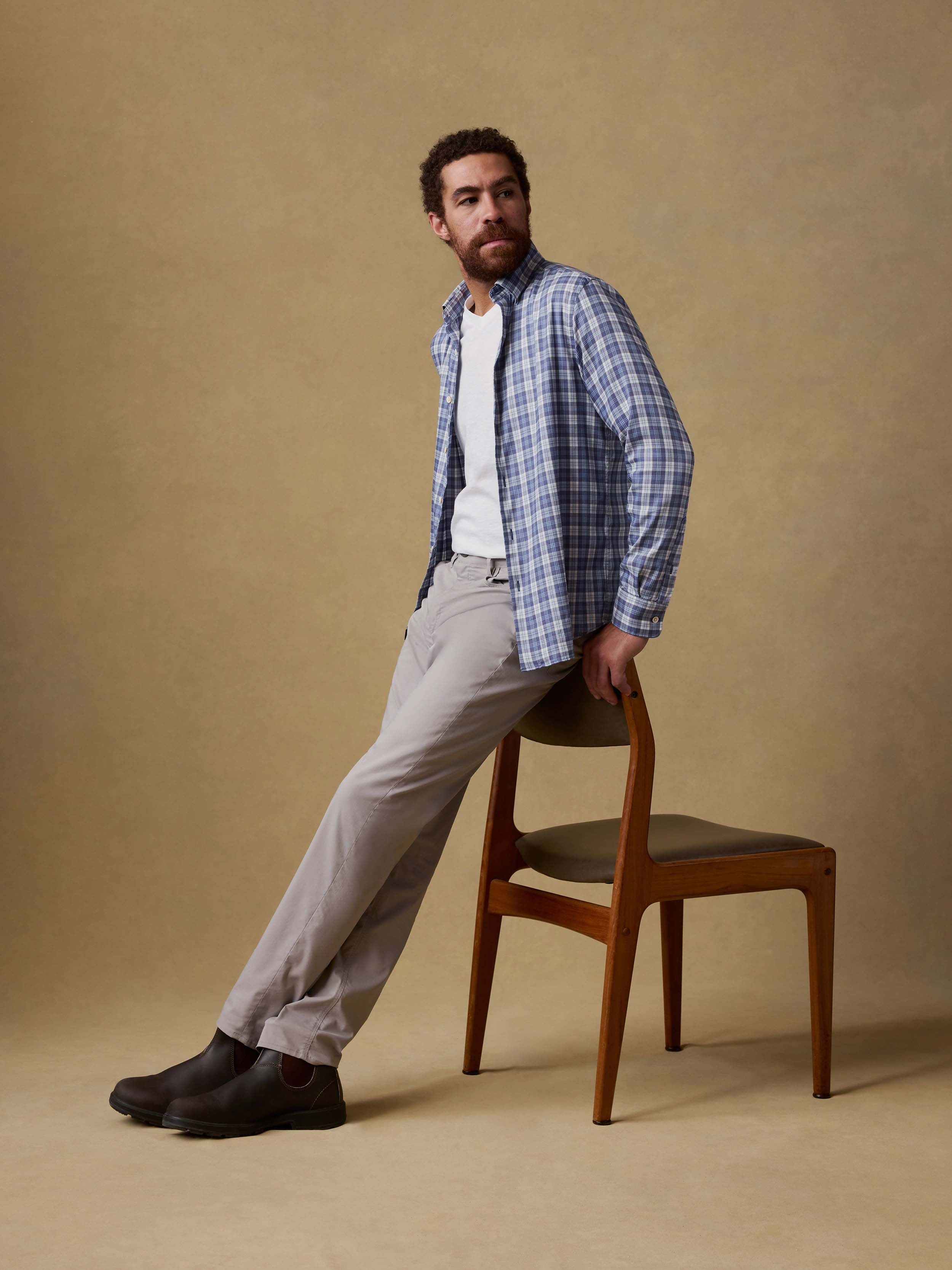Movement™ 5-Pocket Pant - Fossil | Faherty Brand