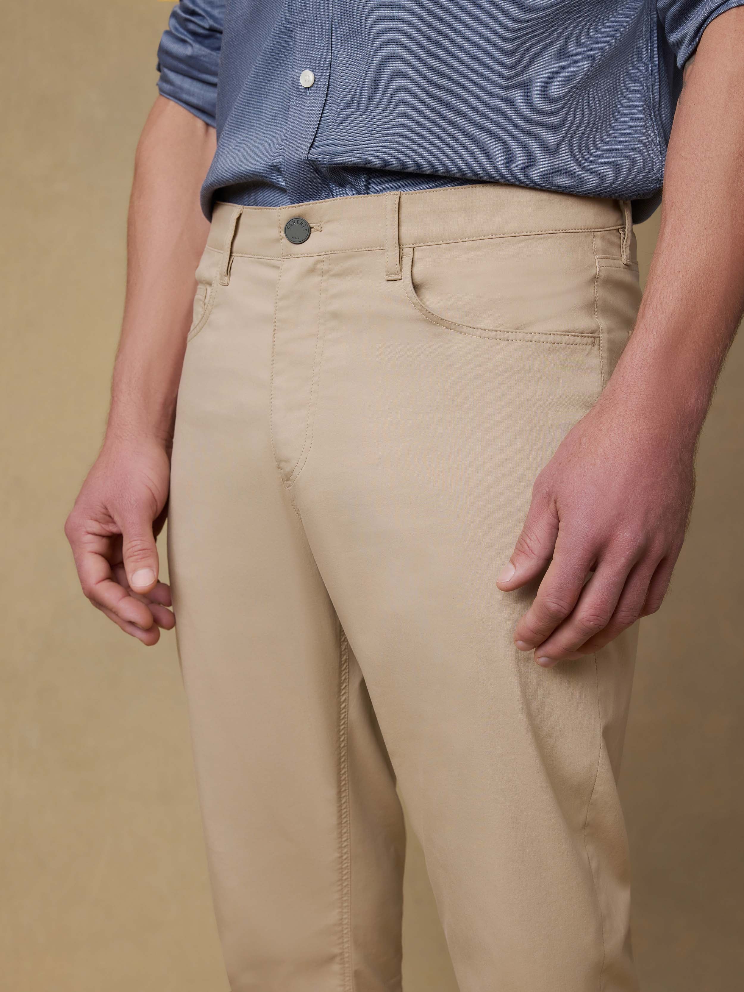 Movement™ 5-Pocket Pant - Island West Khaki | Faherty Brand