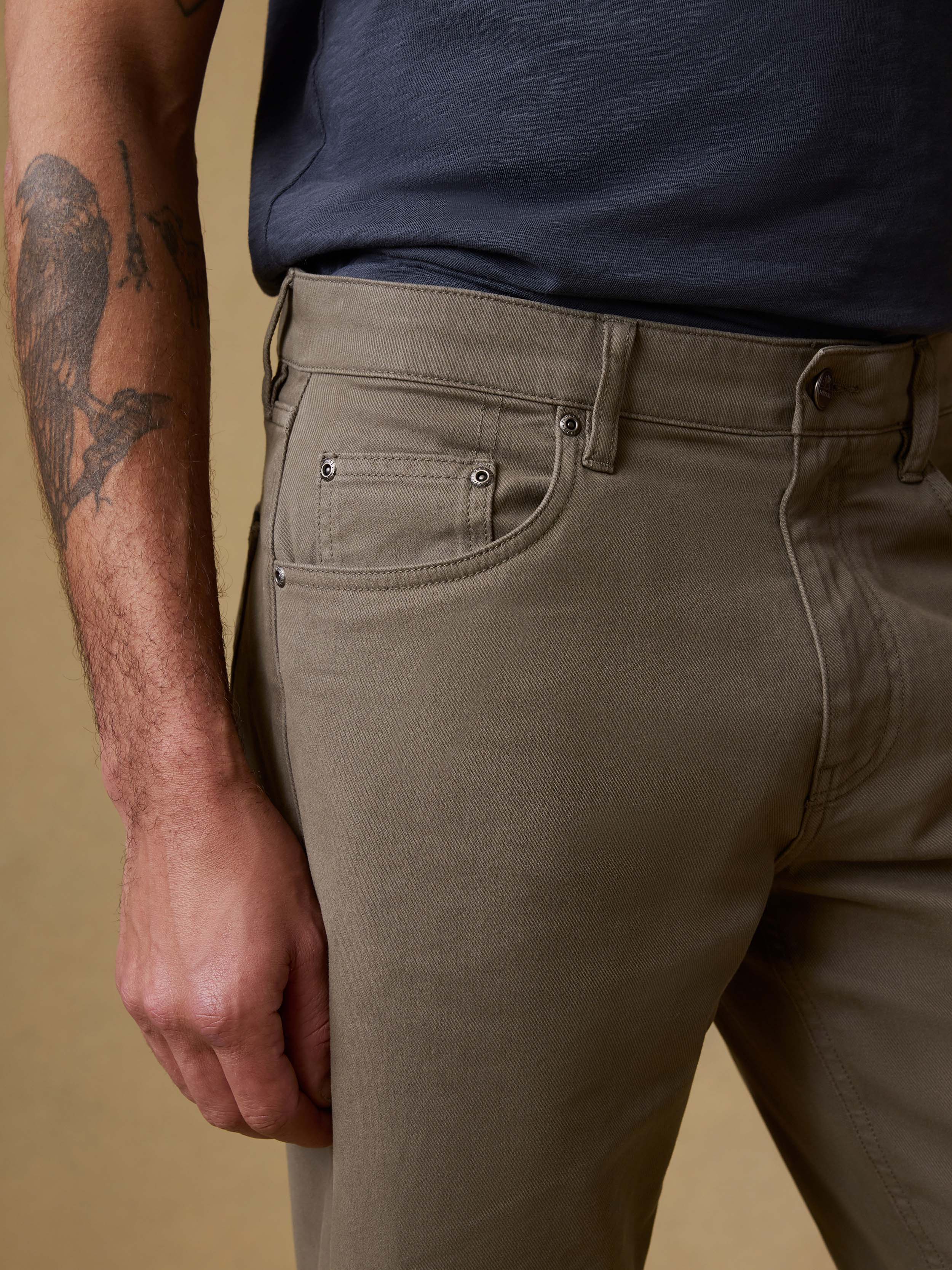 Reserve Twill 5-Pocket Pant - Cypress Mountain | Faherty Brand