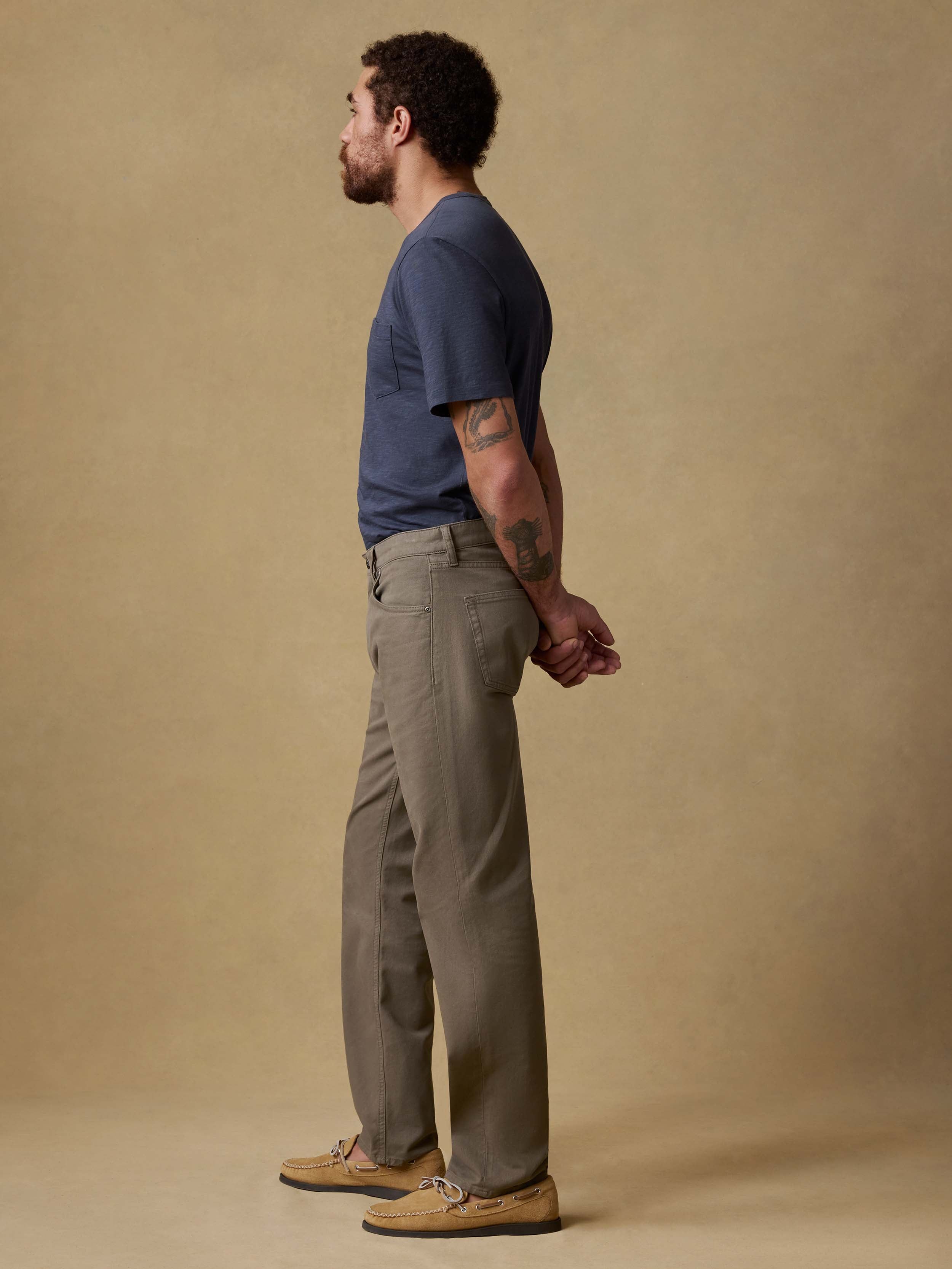Reserve Twill 5-Pocket Pant - Cypress Mountain | Faherty Brand