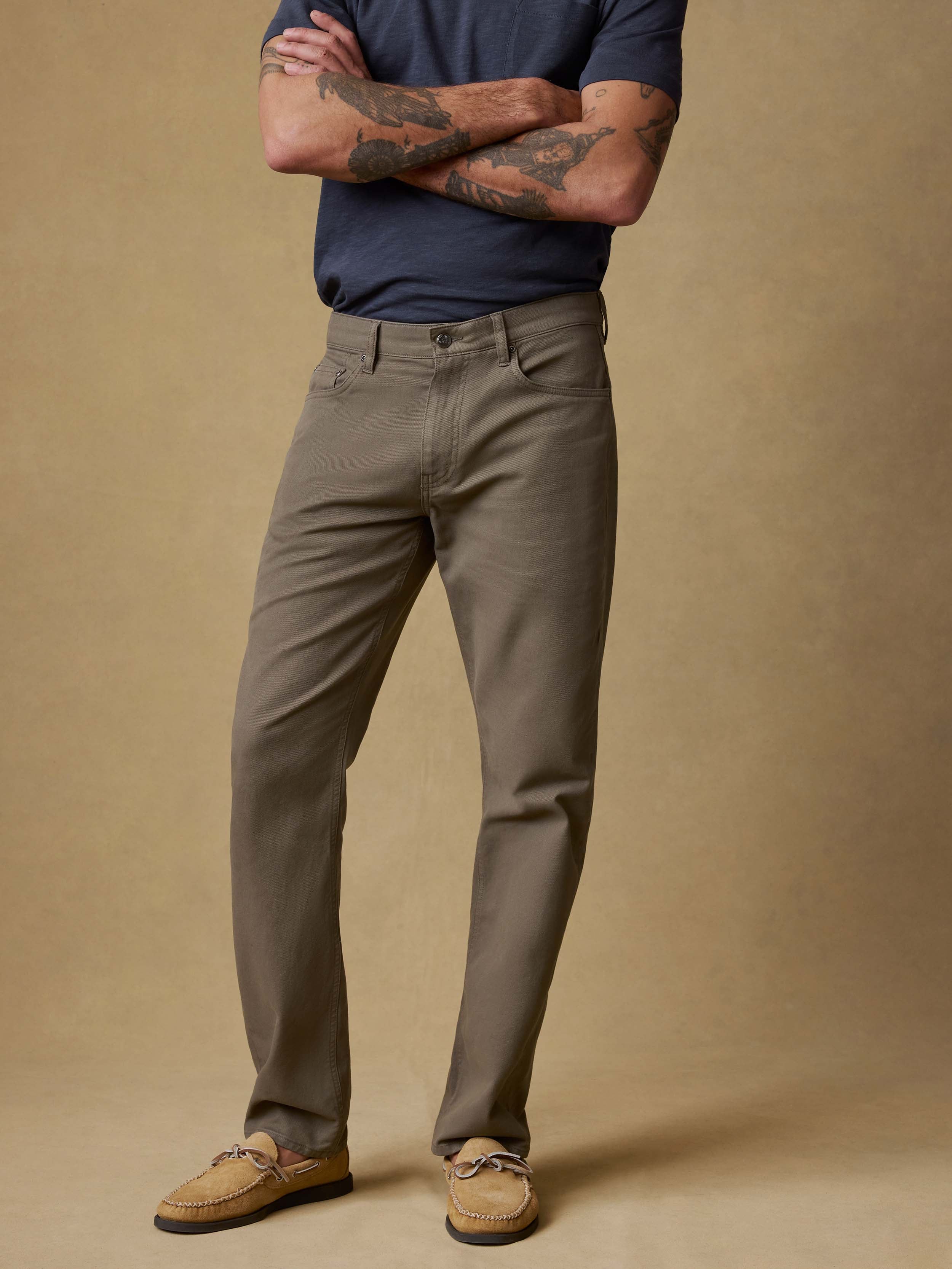 Reserve Twill 5-Pocket Pant - Cypress Mountain | Faherty Brand