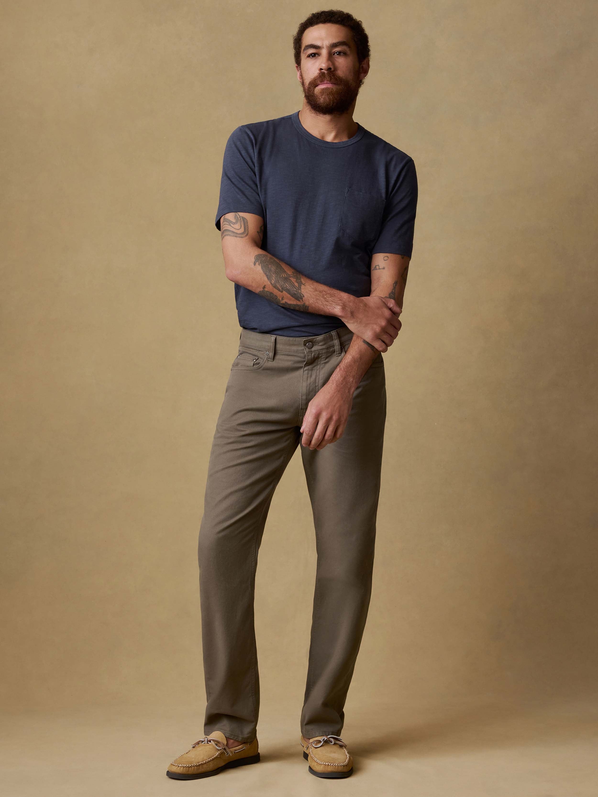 Reserve Twill 5-Pocket Pant - Cypress Mountain | Faherty Brand