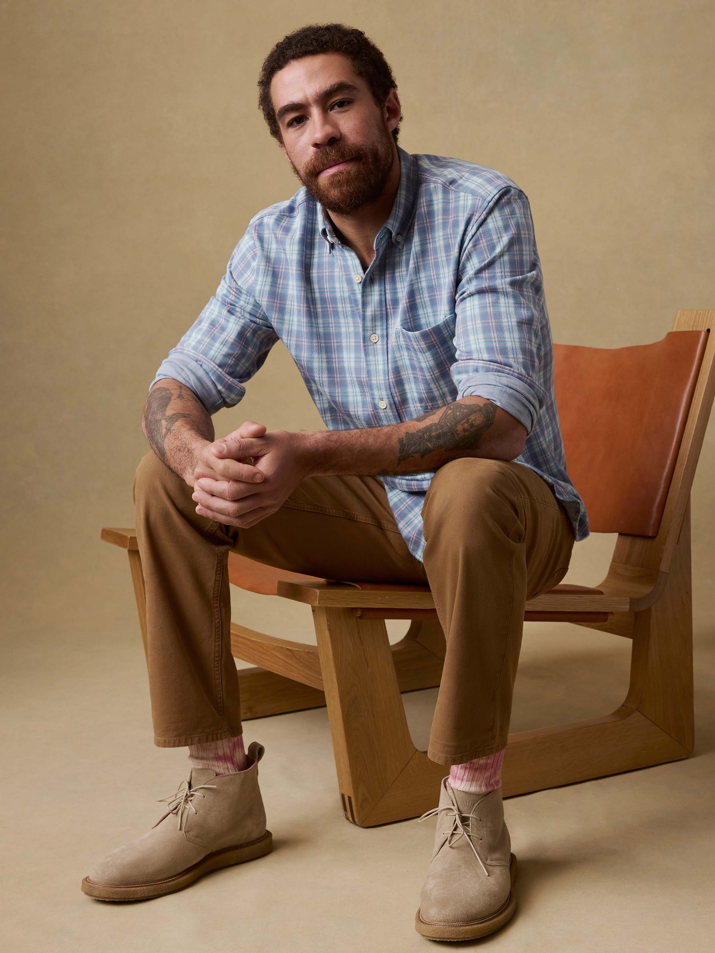 Reserve Twill 5-Pocket Pant - Kodiak Brown | Faherty Brand