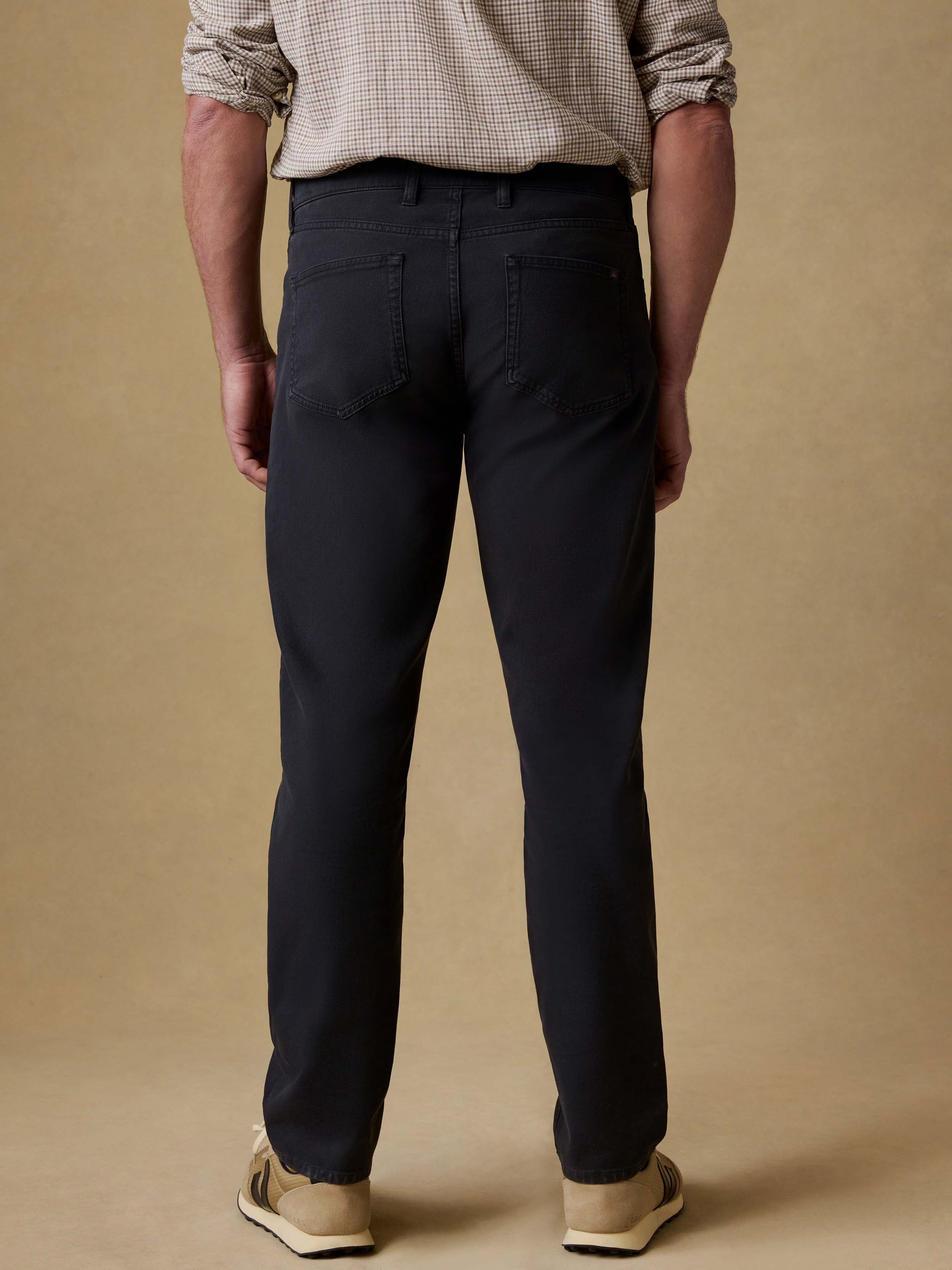 Reserve Twill 5-Pocket Pant - Ridge Black | Faherty Brand
